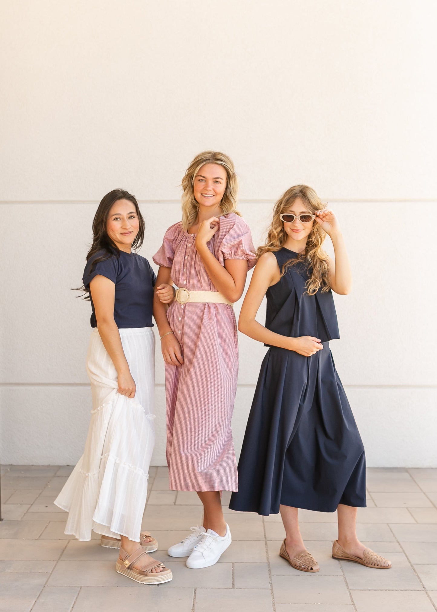 Charlie Gingham Checker Puff Sleeve Dress - FINAL SALE