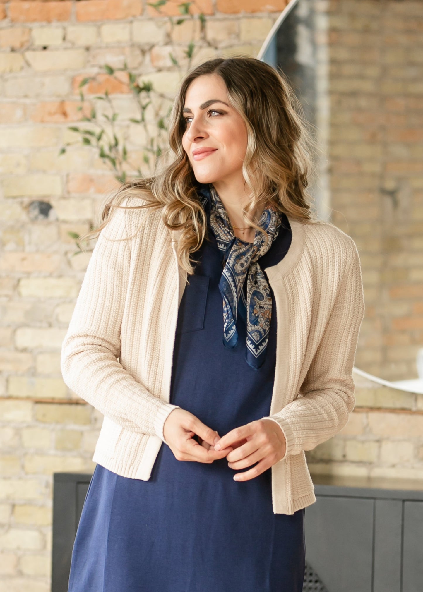 Chunky Front Pocket Knit Cardigan