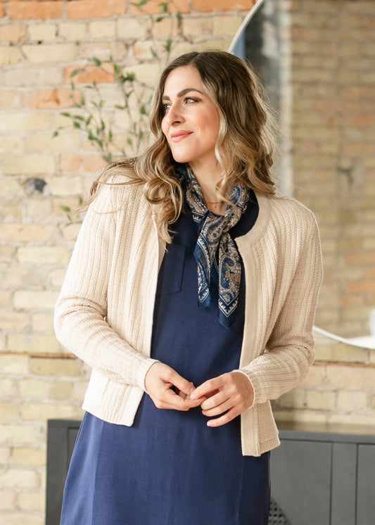 Chunky Front Pocket Knit Cardigan