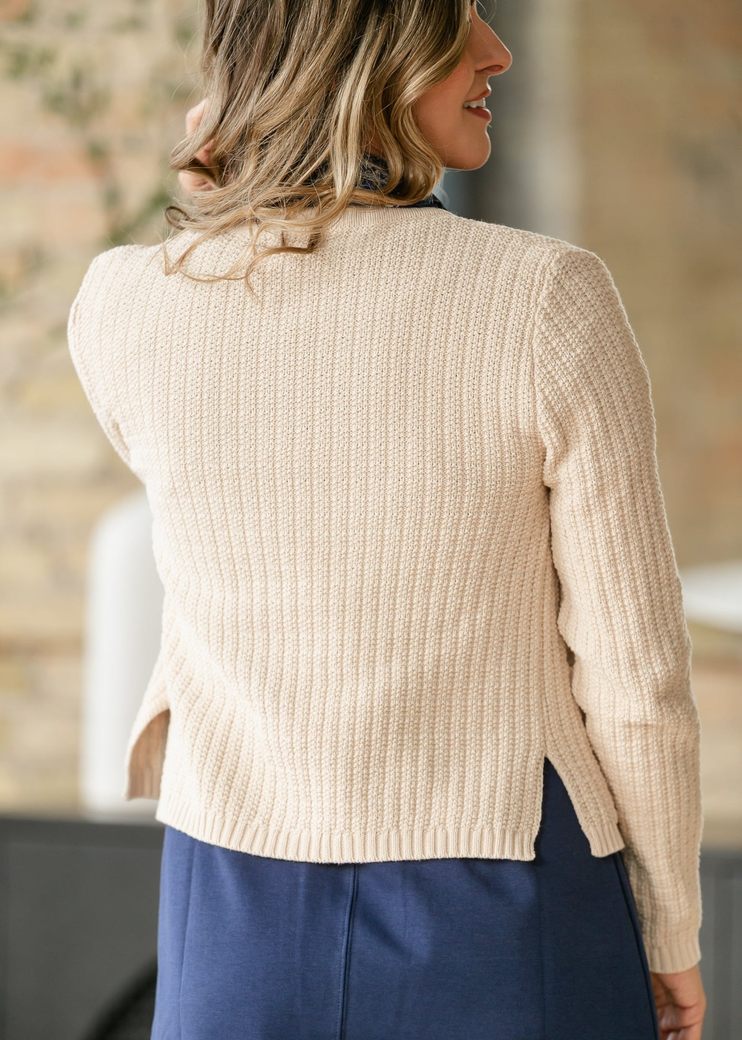 Chunky Front Pocket Knit Cardigan