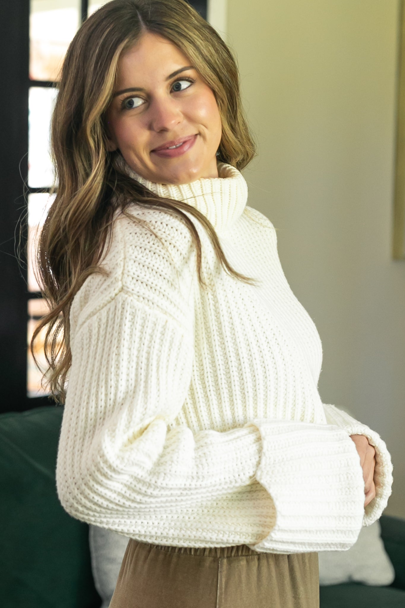 Chunky Knit Turtle Neck Sweater - FINAL SALE