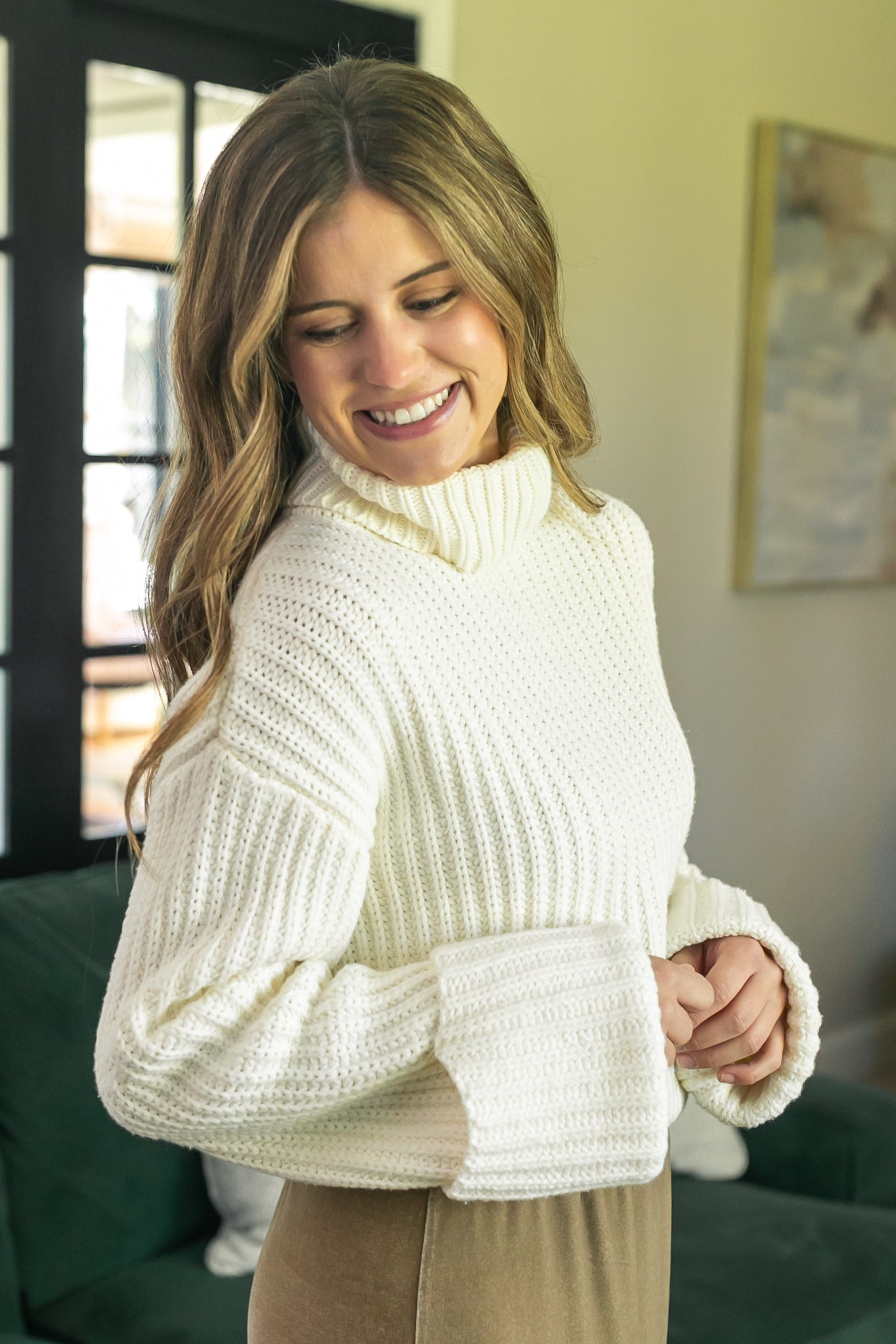 Chunky Knit Turtle Neck Sweater - FINAL SALE