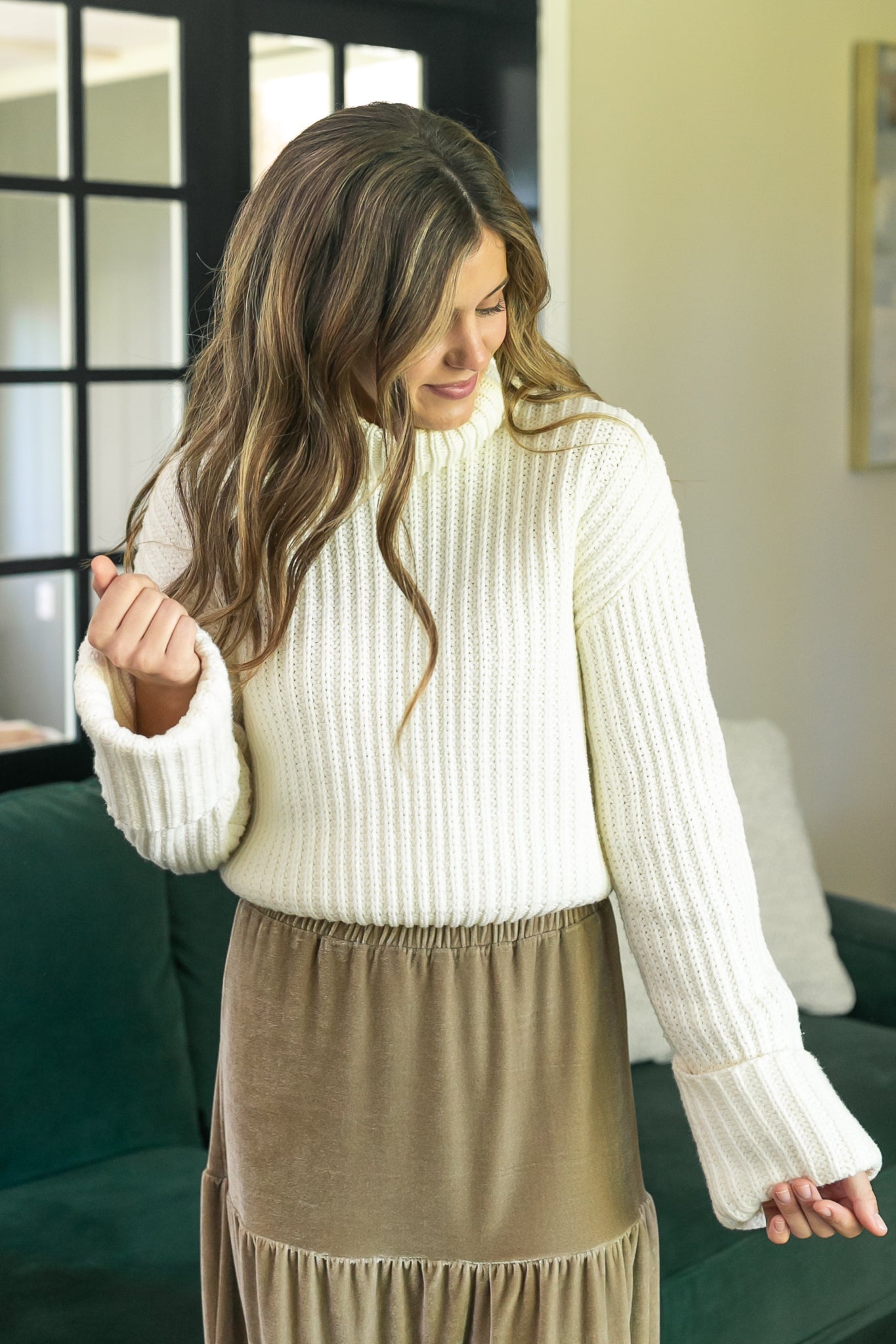 Chunky Knit Turtle Neck Sweater - FINAL SALE