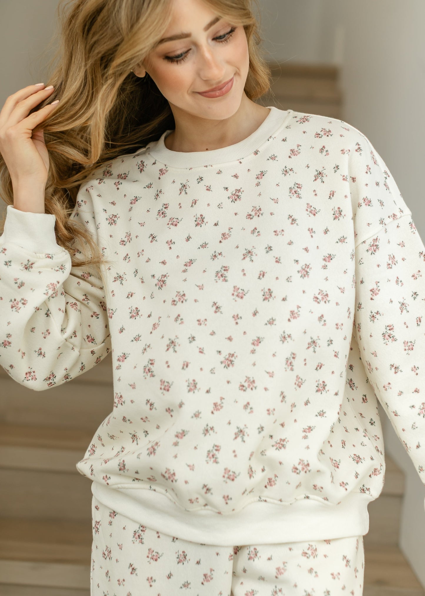 Cinched Pink Floral Sweatpants - FINAL SALE