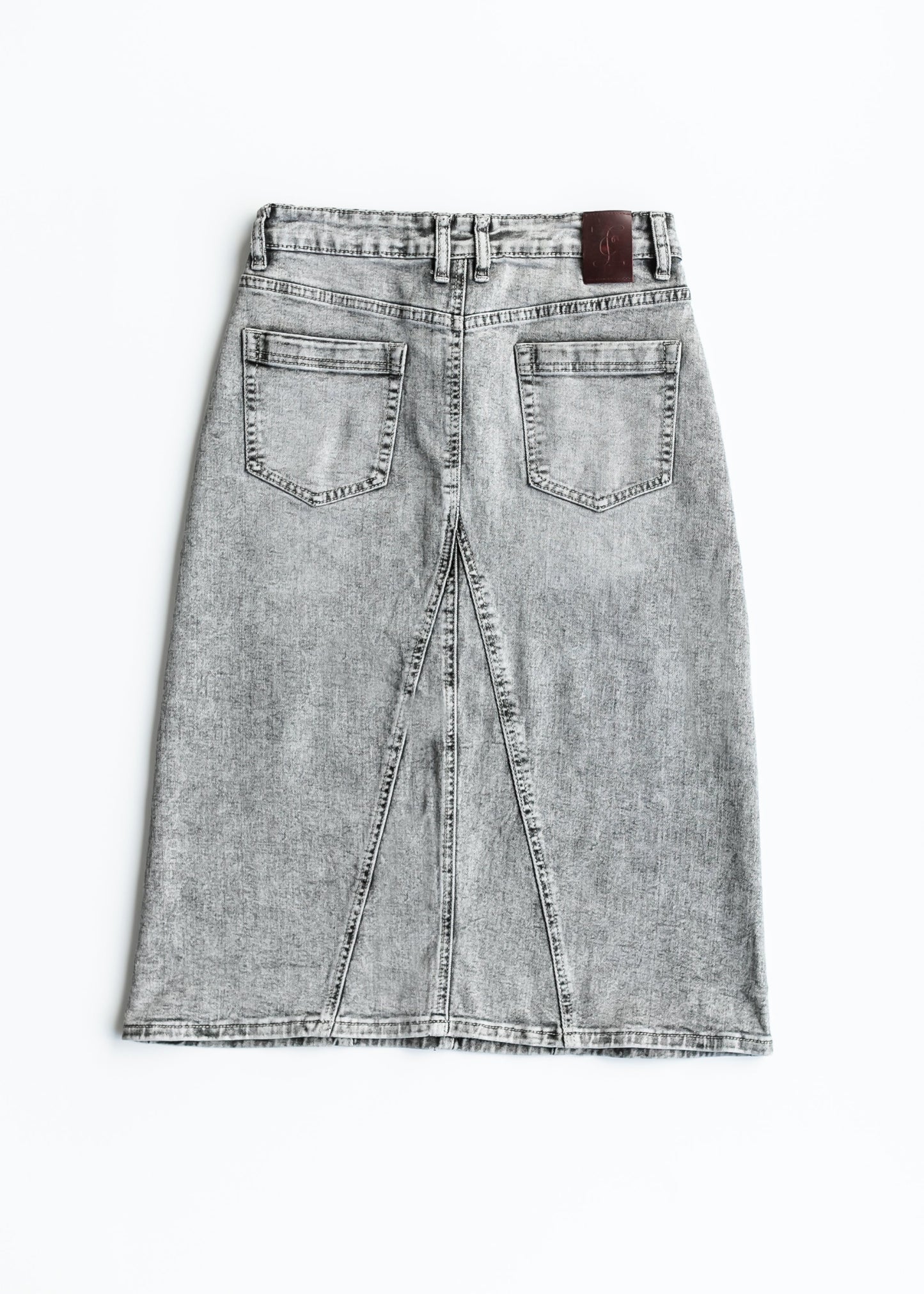 Claire A-line Denim Midi Skirt - FINAL SALE