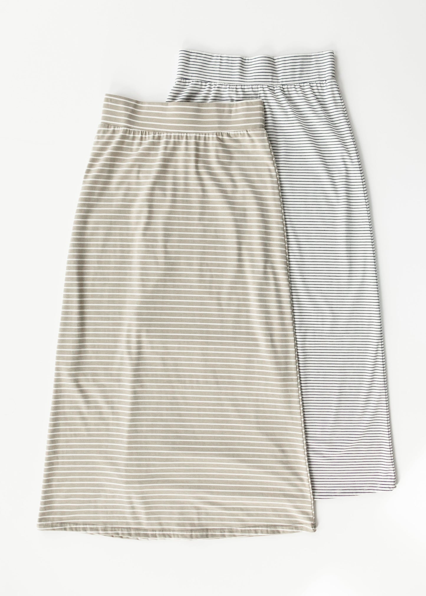 Clarise Striped Premium Knit Maxi Skirt - FINAL SALE