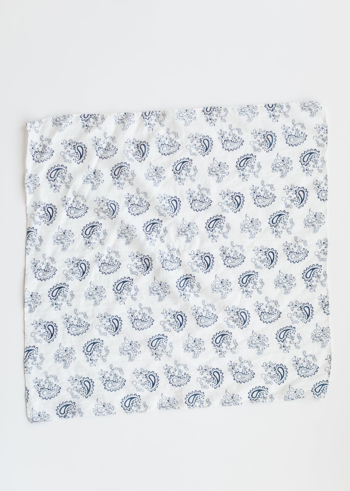 Classic Blue Paisley Bandana - FINAL SALE