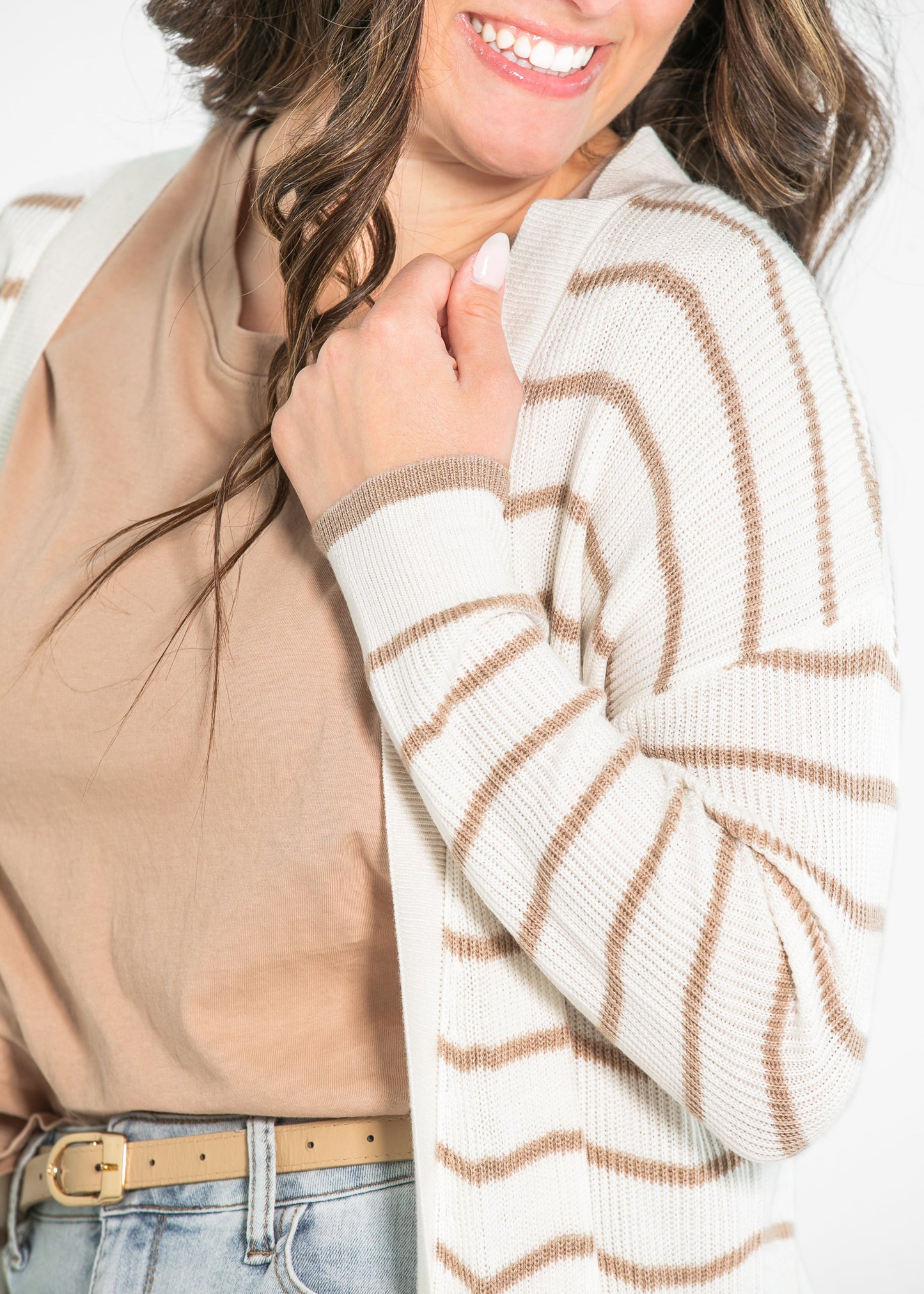 Classic Knit Striped Cardigan - FINAL SALE