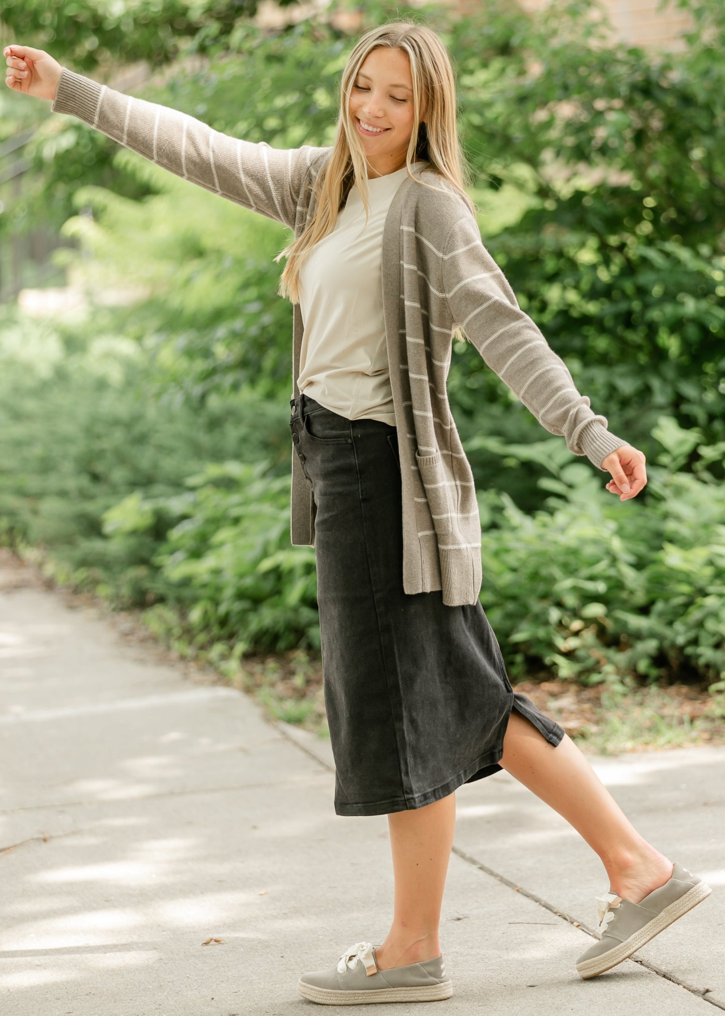 Classic Striped Cardigan - FINAL SALE
