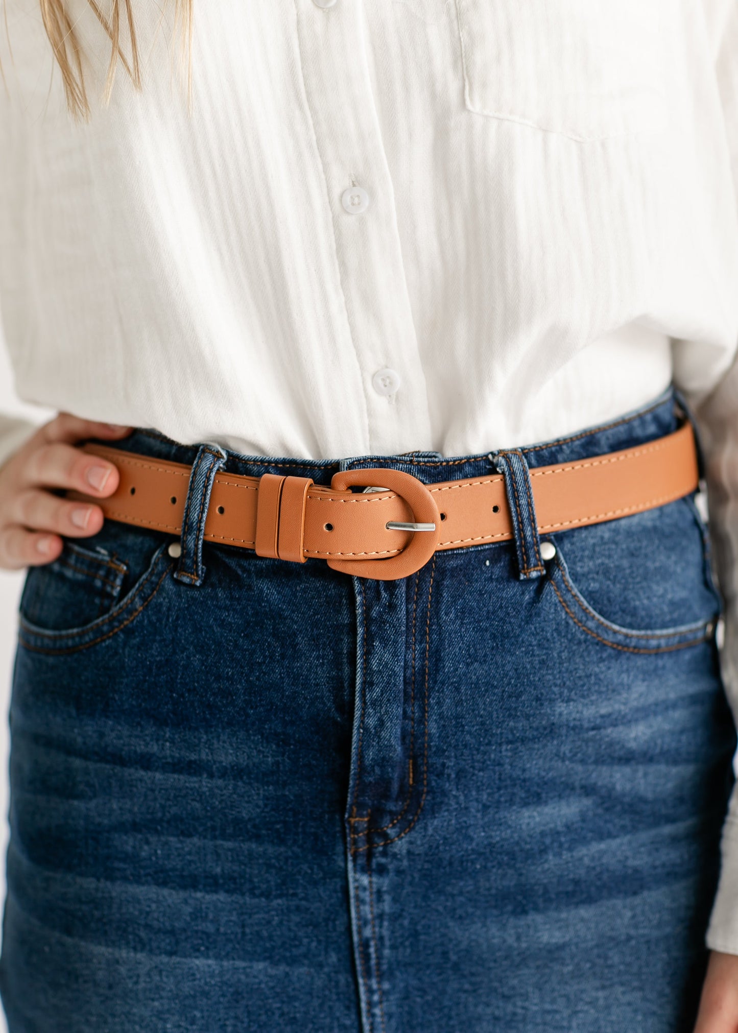 Classic Vegan Leather Belt - FINAL SALE