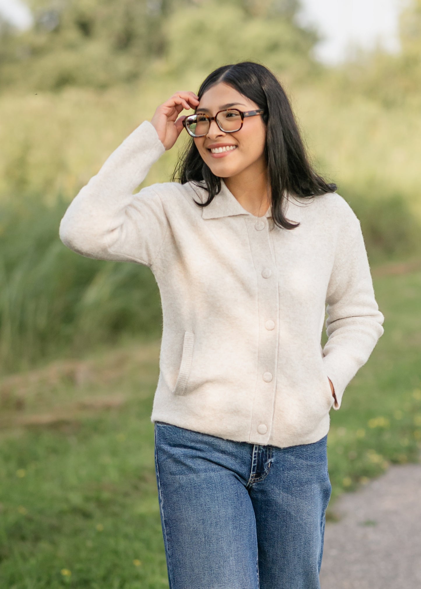 Collared Button Up Cardigan - FINAL SALE