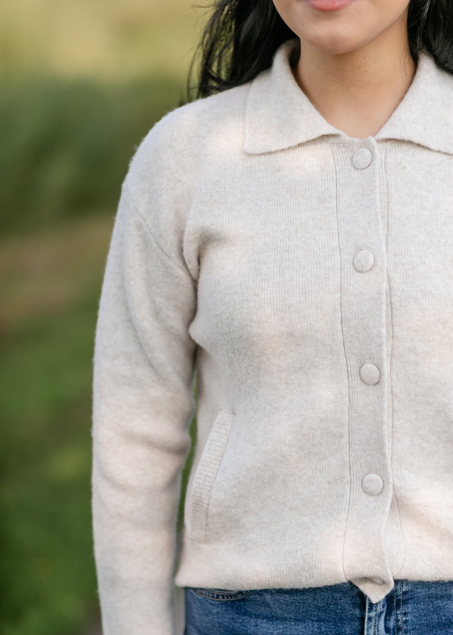 Collared Button Up Cardigan - FINAL SALE