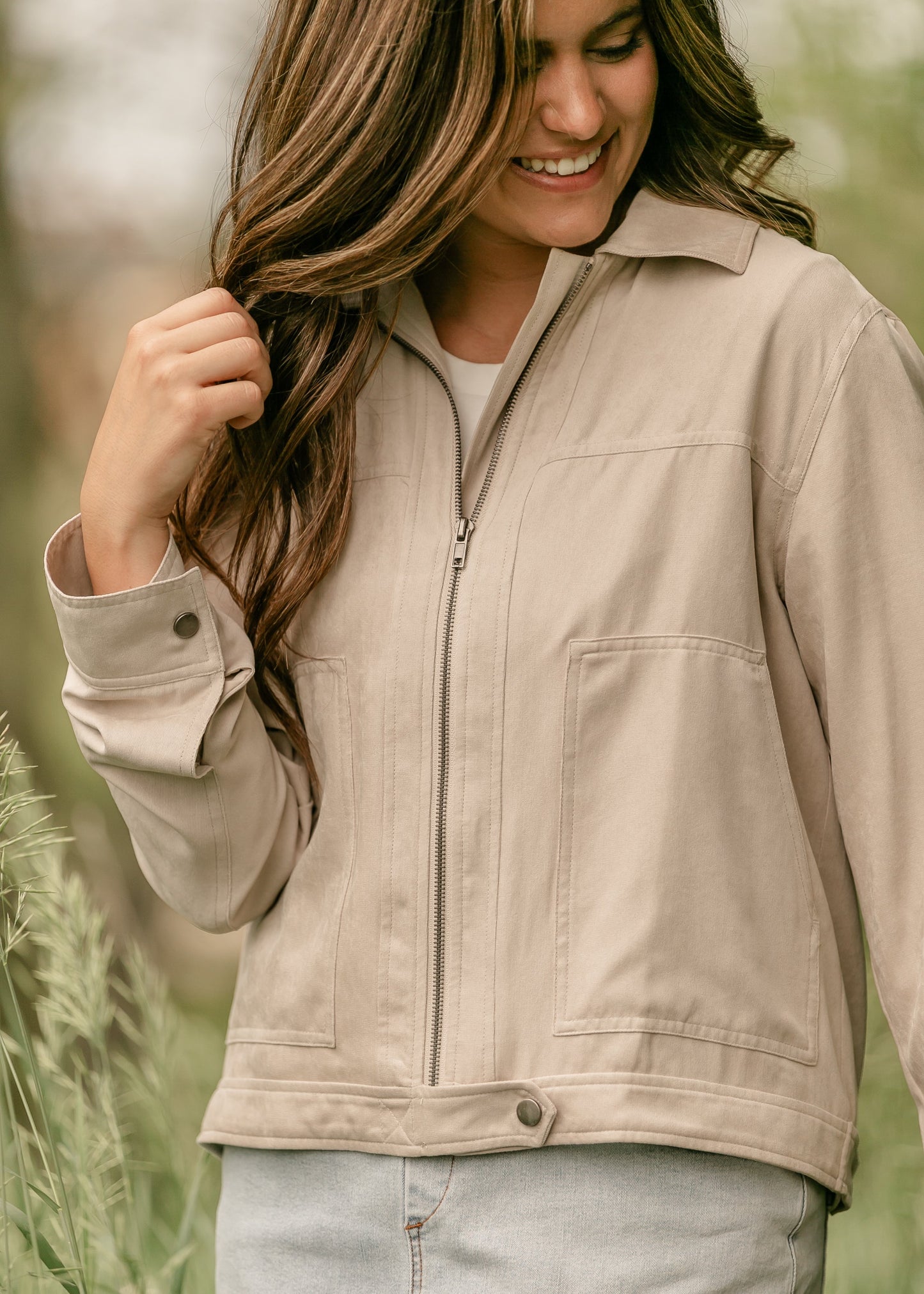 Collared Zip-Up Jacket - FINAL SALE