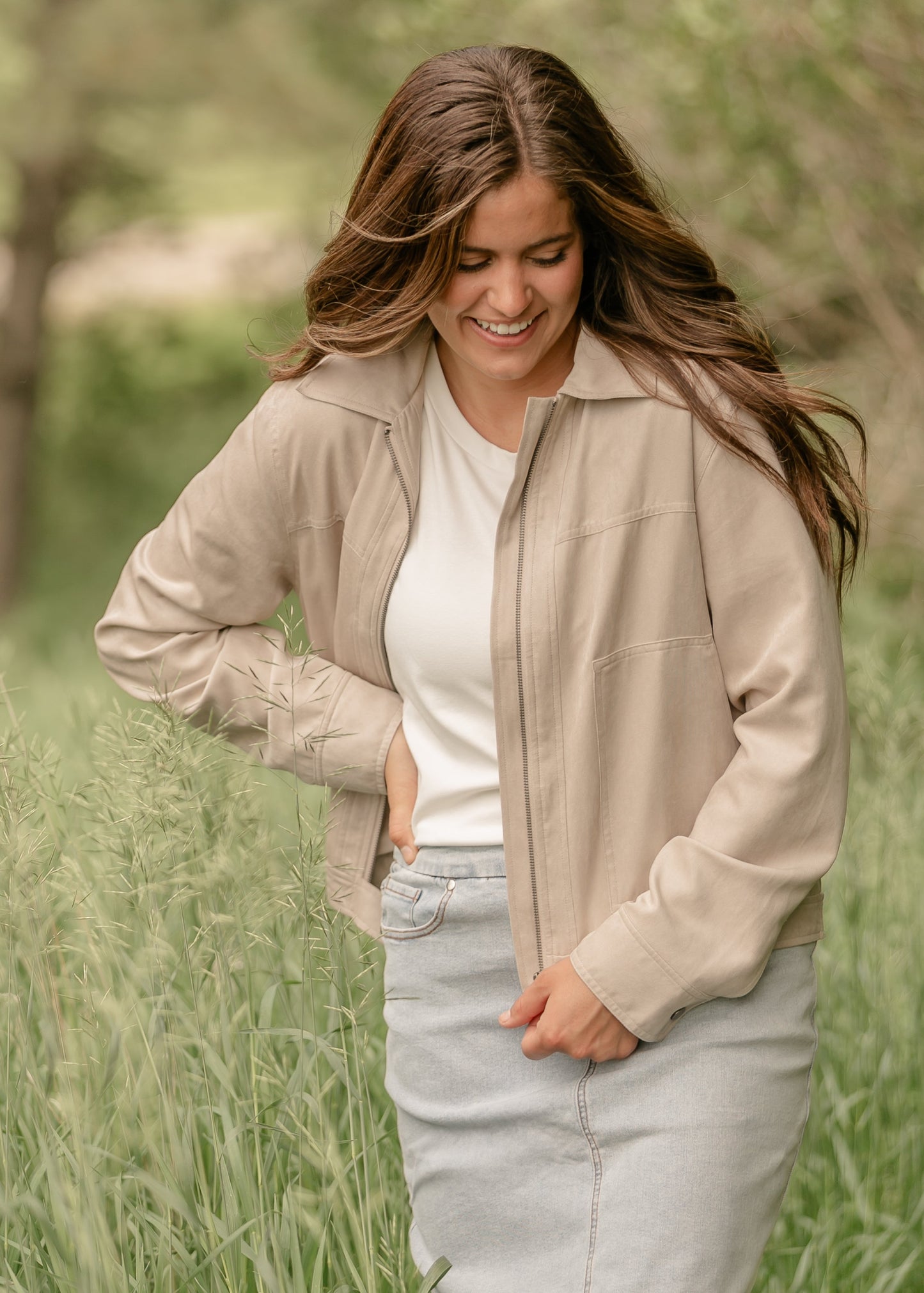 Collared Zip-Up Jacket - FINAL SALE