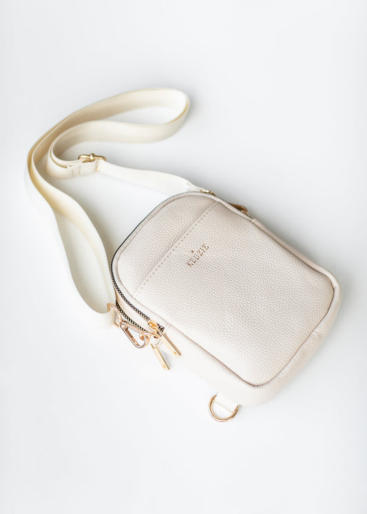 Convertible Vegan Leather Crossbody Bag