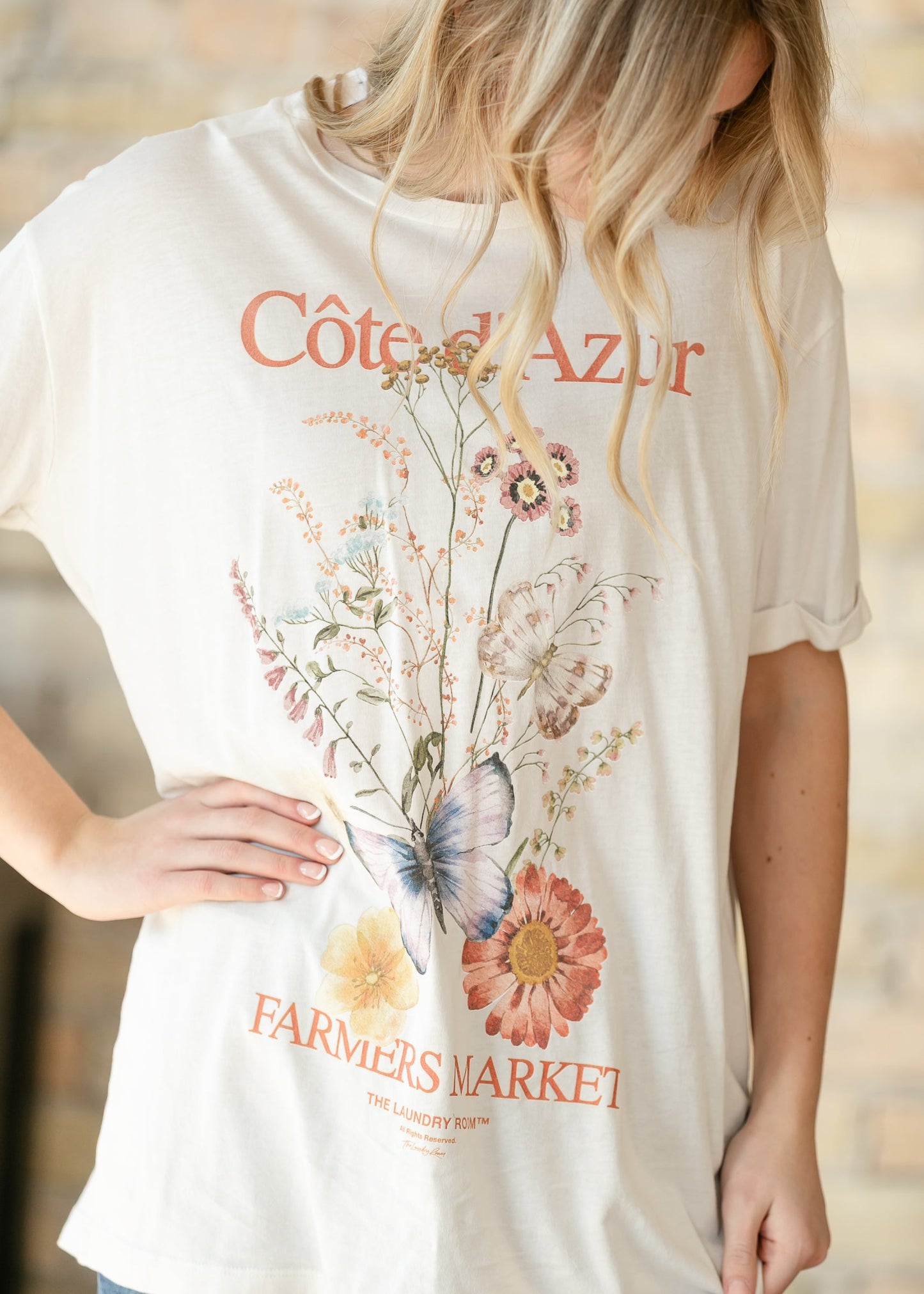 Côte d'Azur Market Oversized T-Shirt