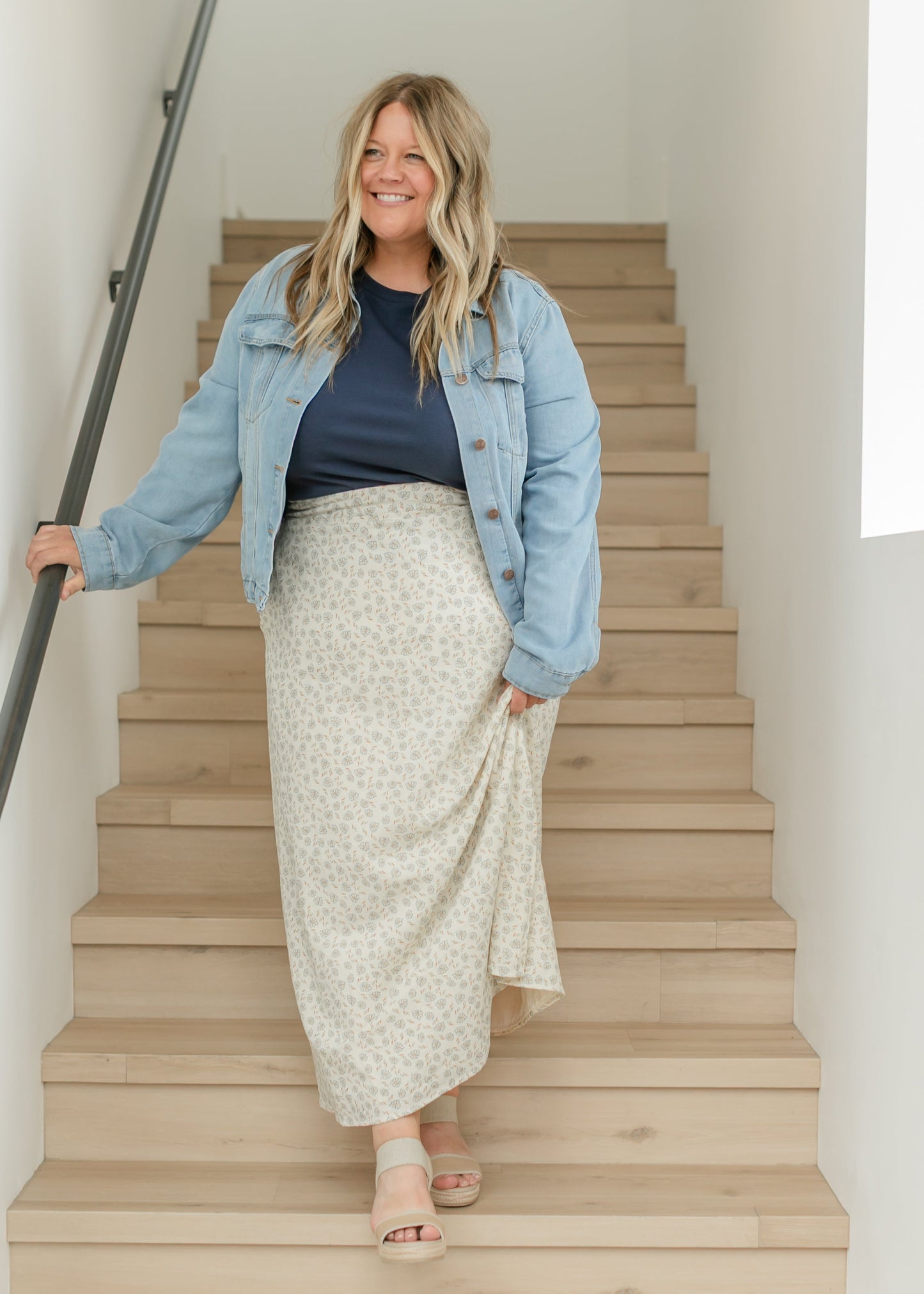 Cotton Floral Slip Skirt - FINAL SALE
