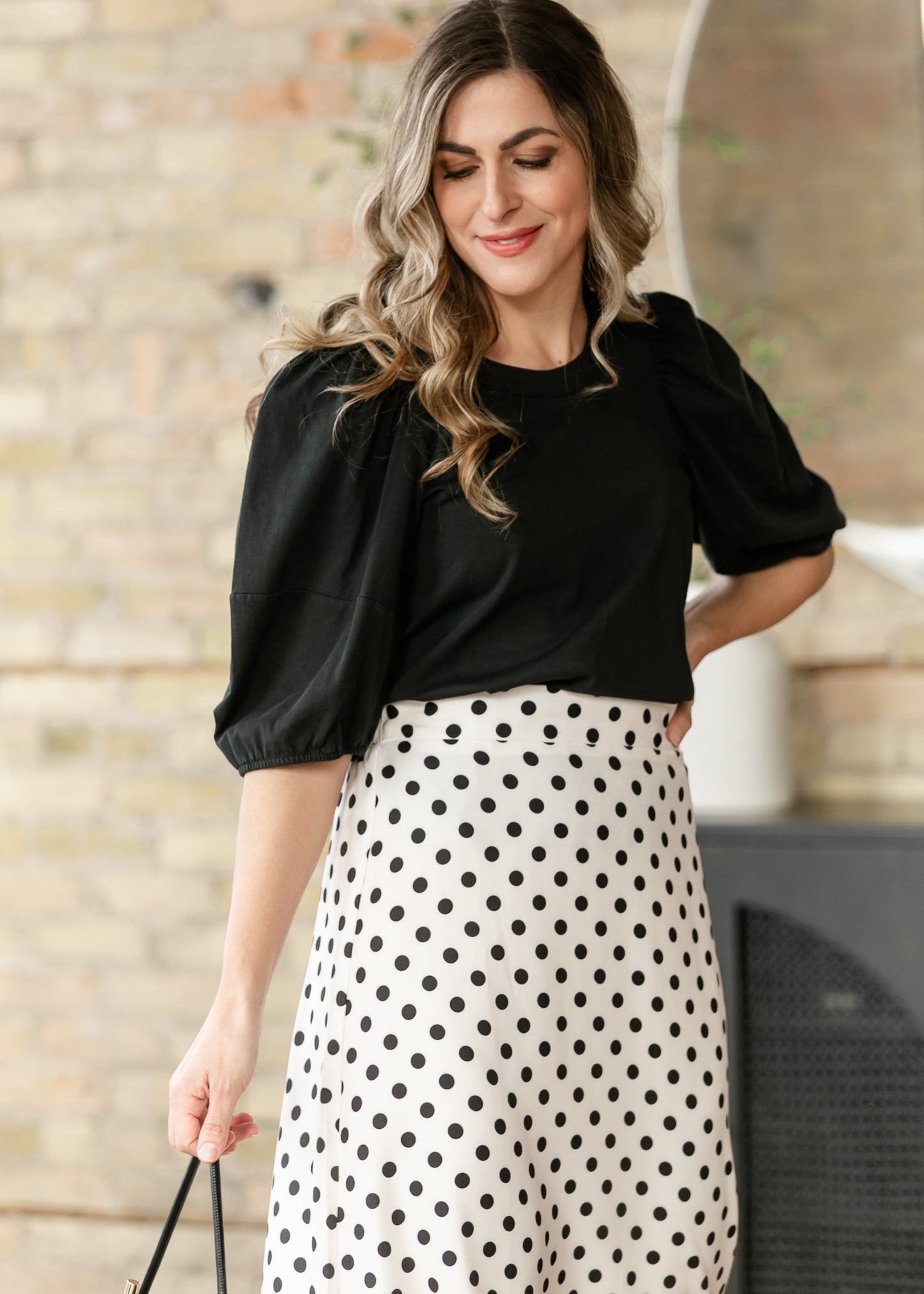 Cotton Puff Half Sleeve Top