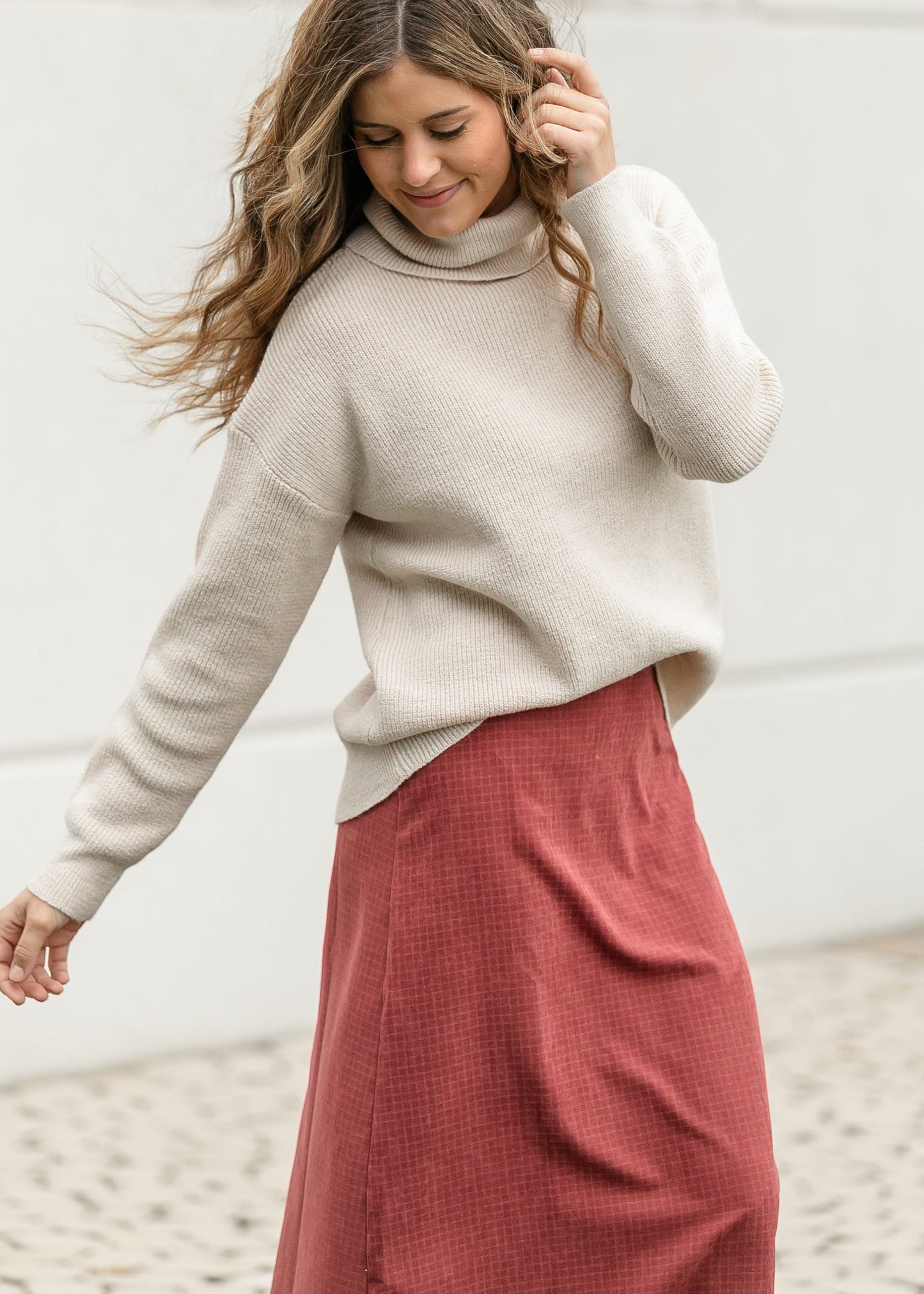 Cowl Neck Cozy Sweater Top