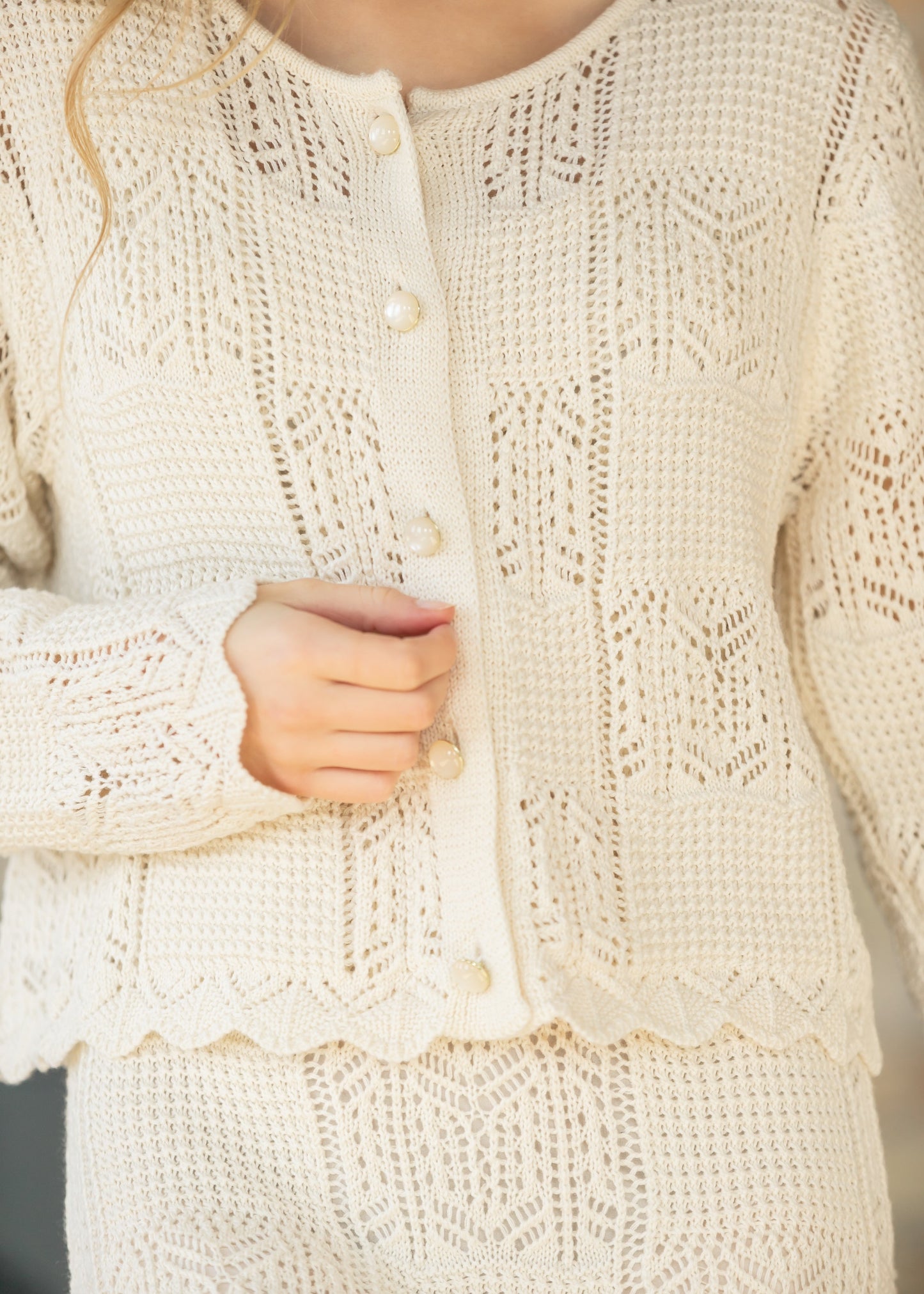 Crochet Square Tank Maxi Dress & Sweater Set