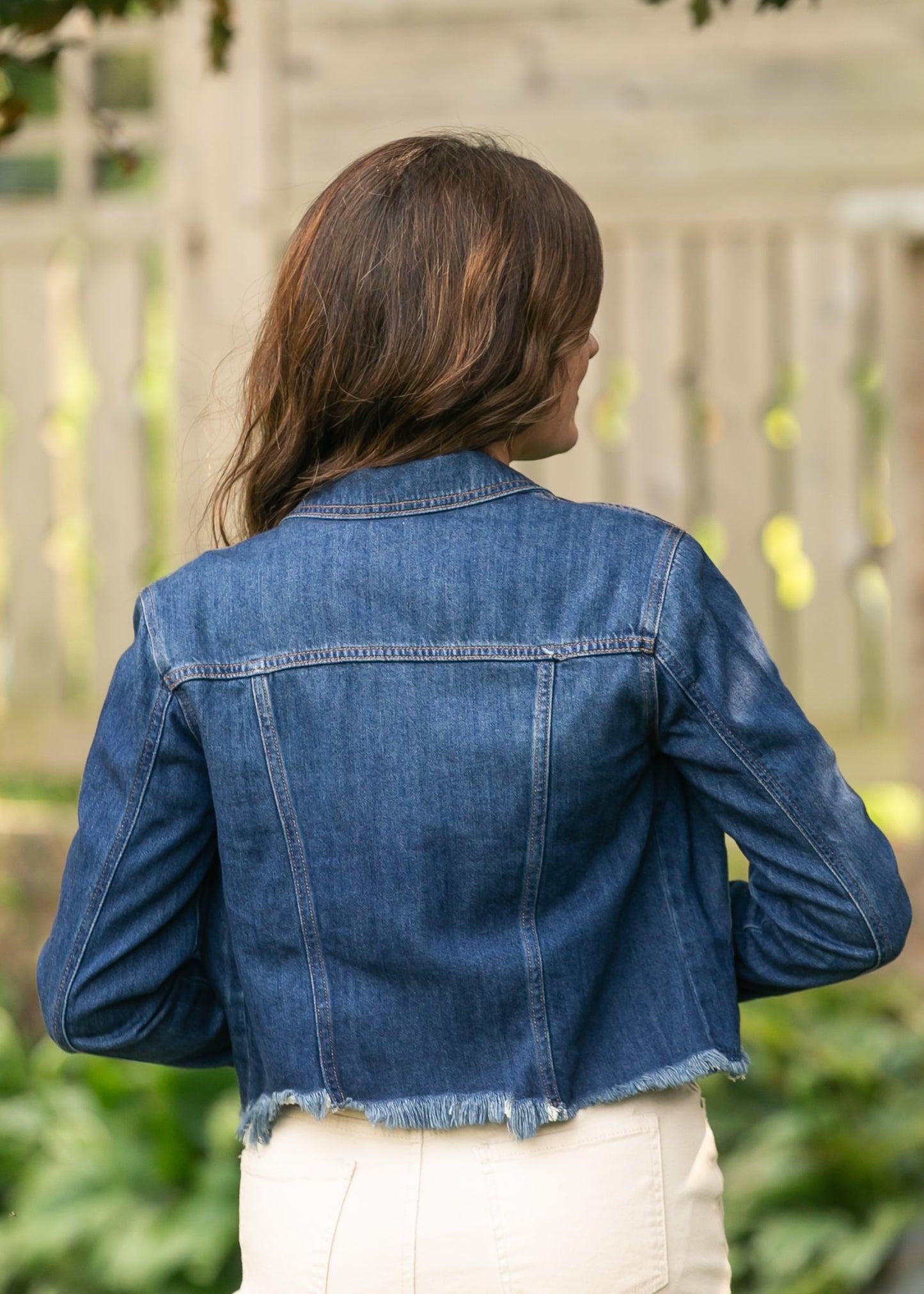 Cropped Fitted Denim Jacket - FINAL SALE