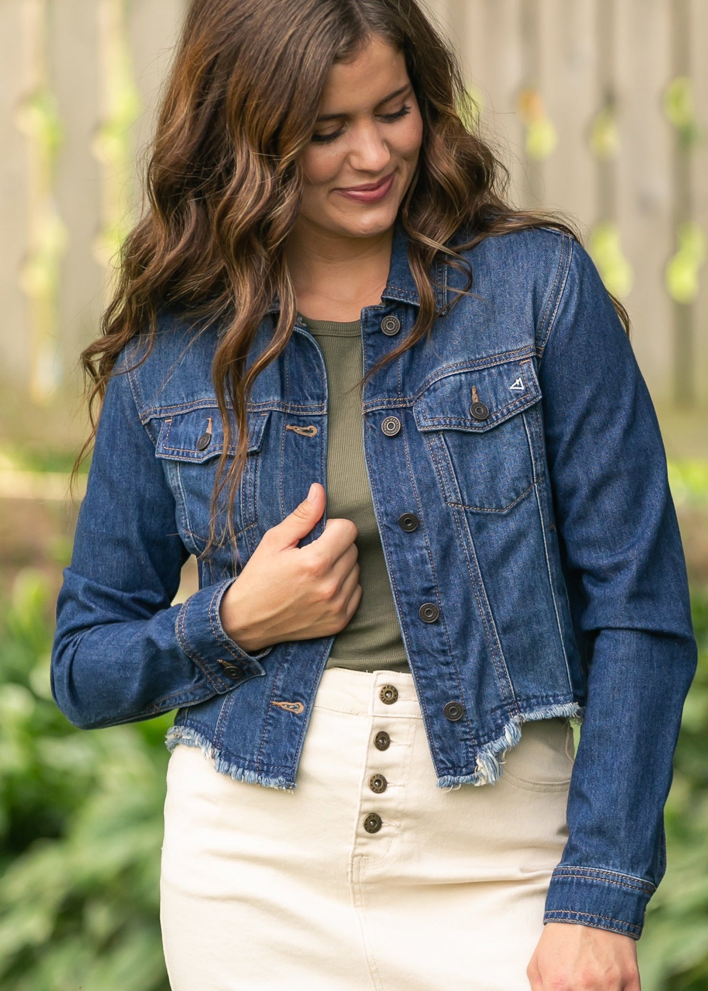 Cropped Fitted Denim Jacket - FINAL SALE