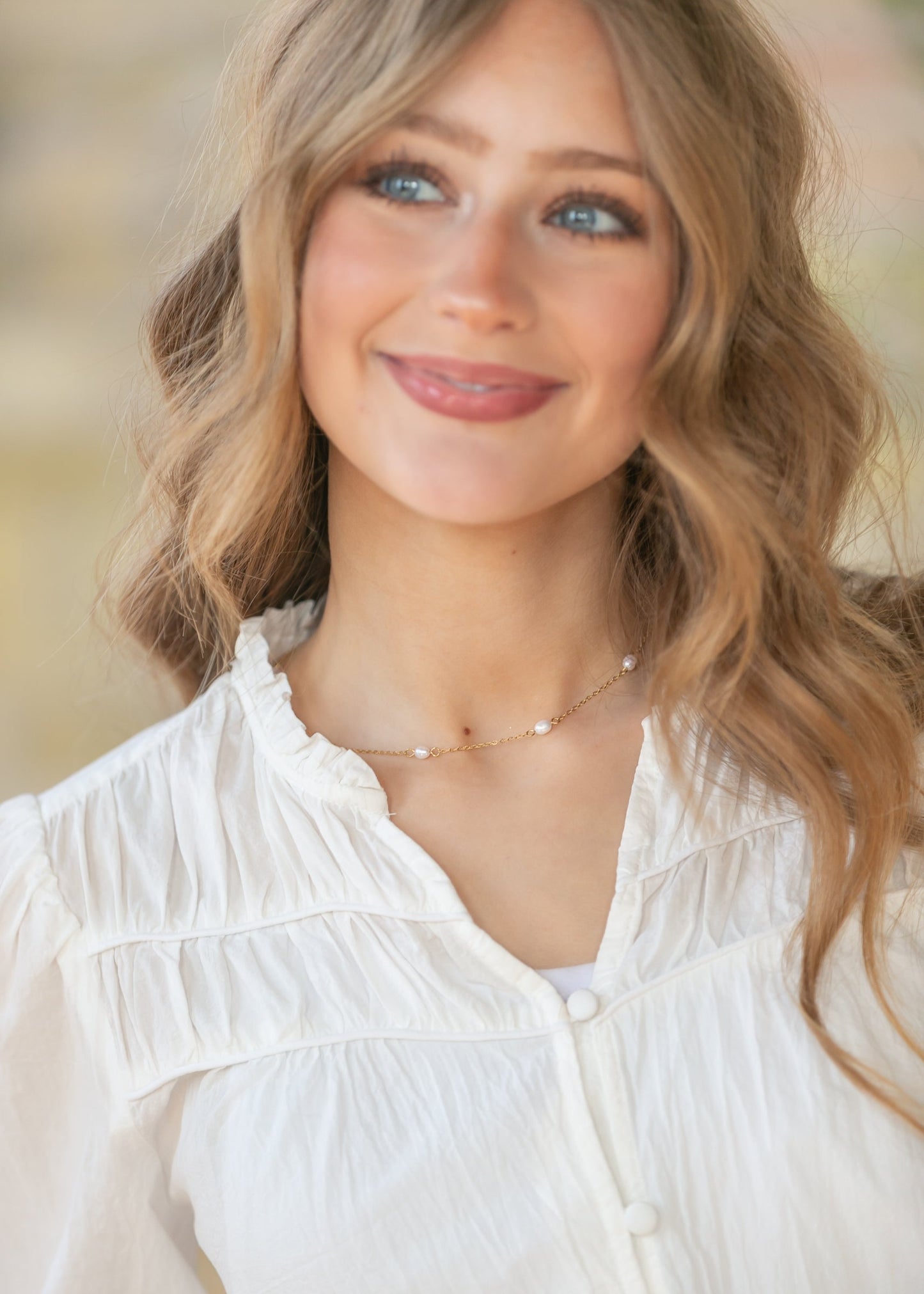 Dainty Pearl Necklace