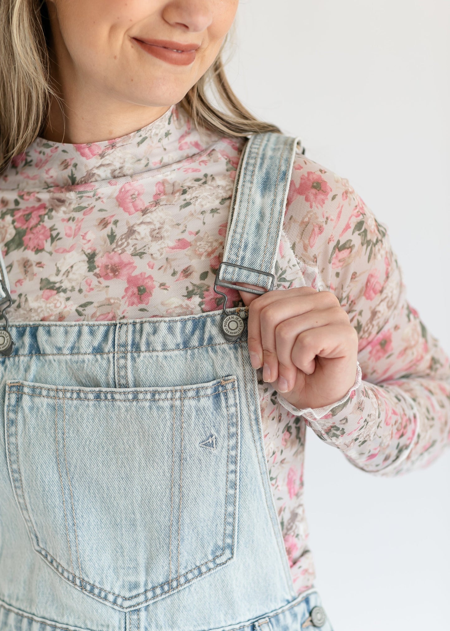 Denim Overall Jumper Raw Hem Midi Dress - FINAL SALE