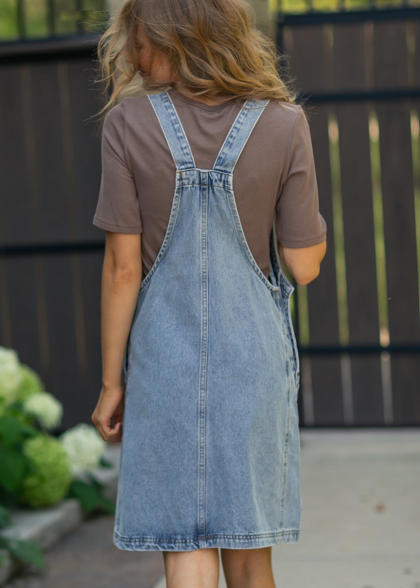 Denim Overall Midi Dress - FINAL SALE
