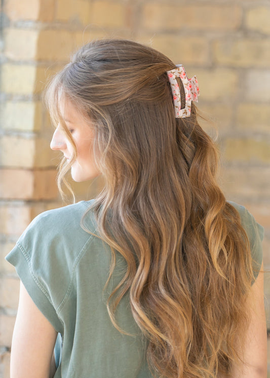 Ditsy Floral Cottagecore Claw Clip