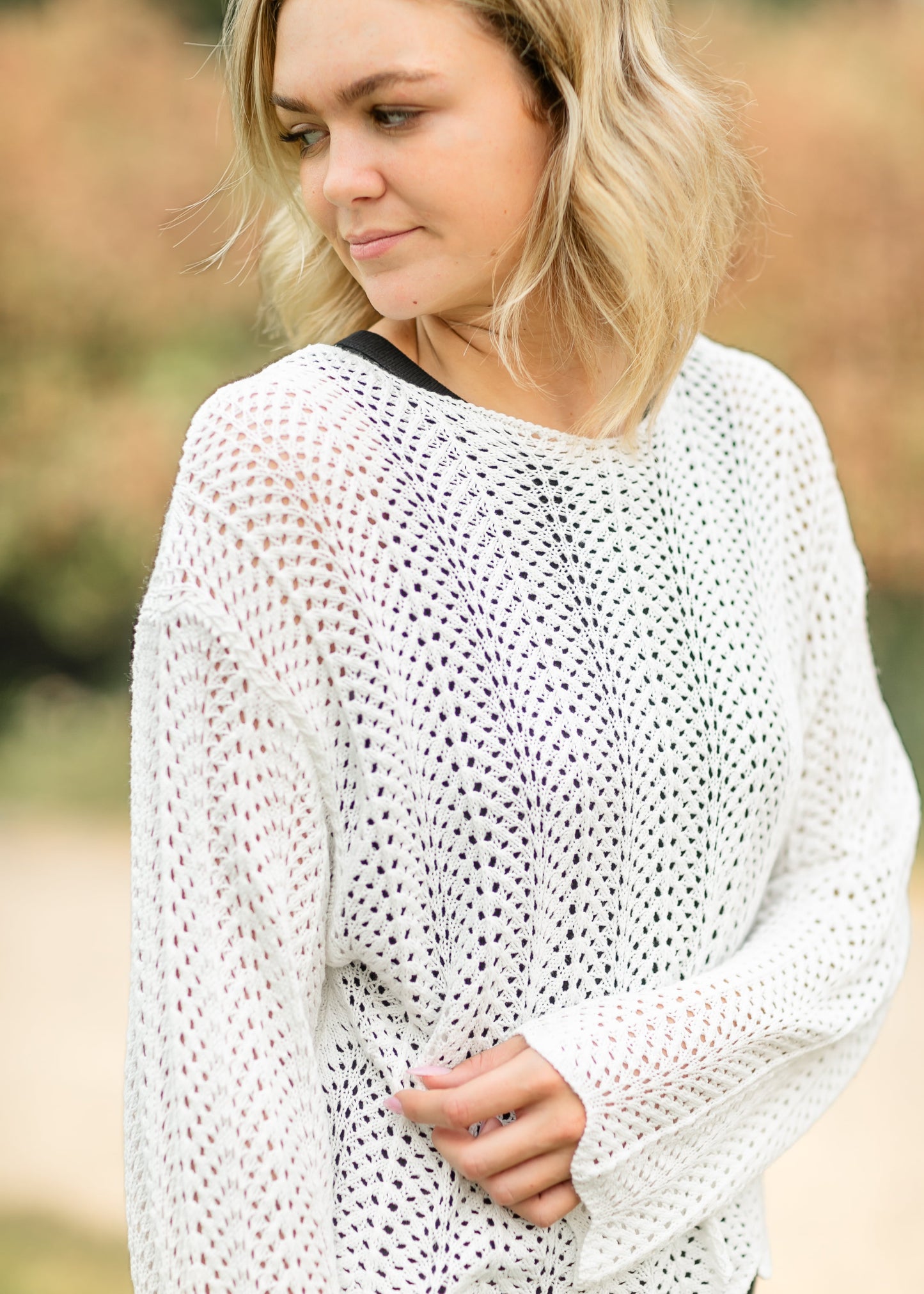 Donovan Crochet Long Sleeve Top - FINAL SALE