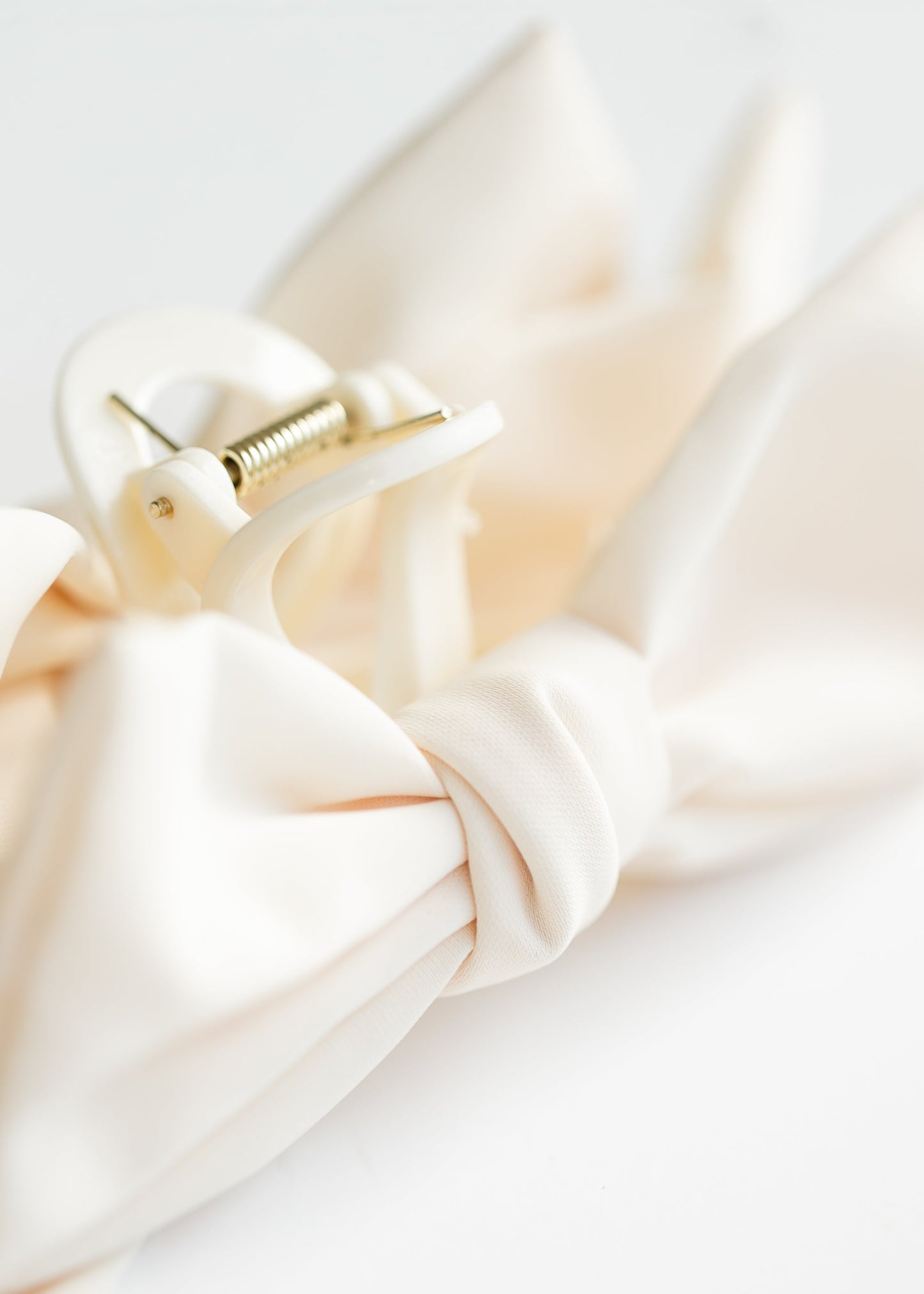 Double Ribbon Hair Claw Clip