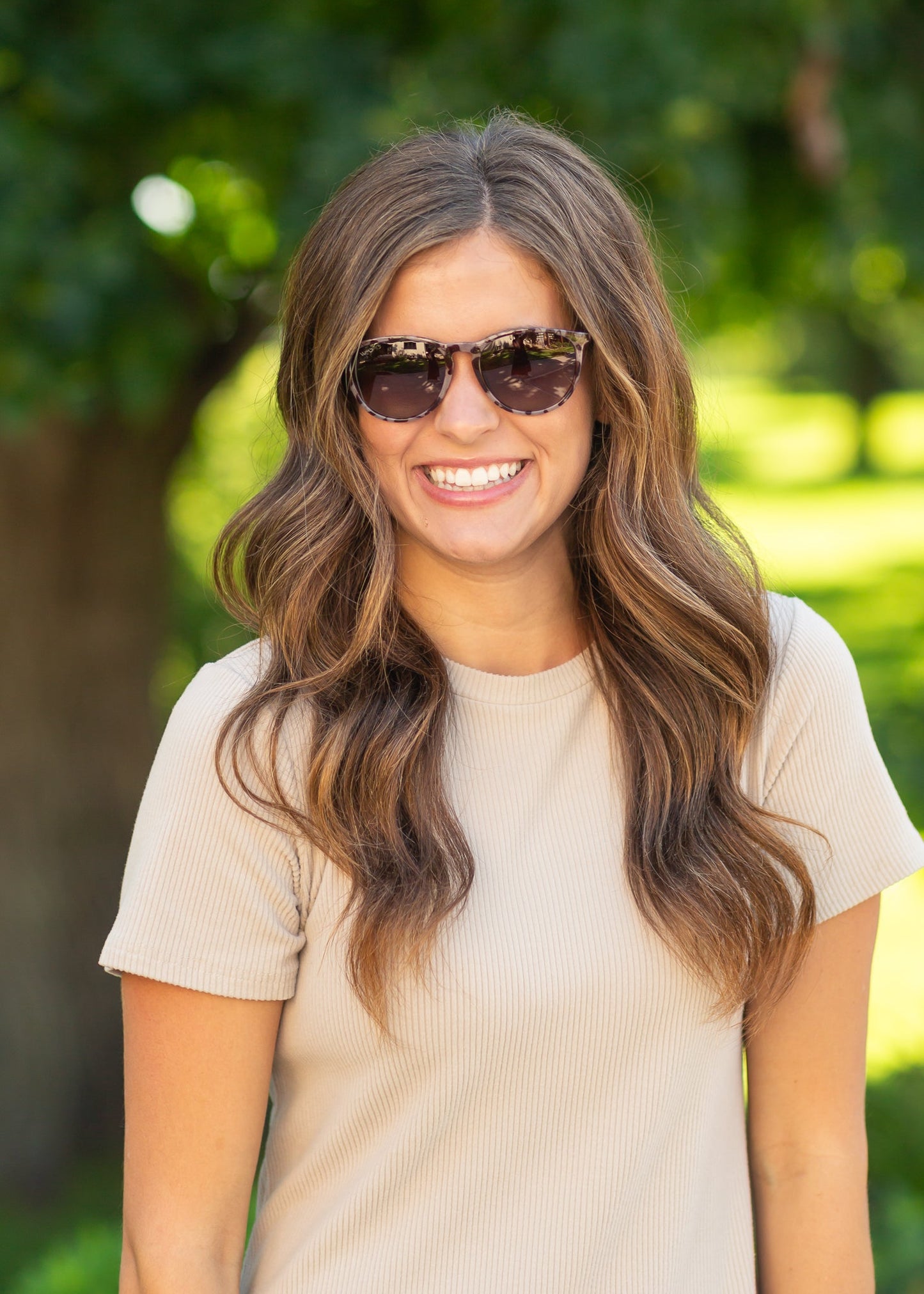 Drew Round Polarized Sunglasses