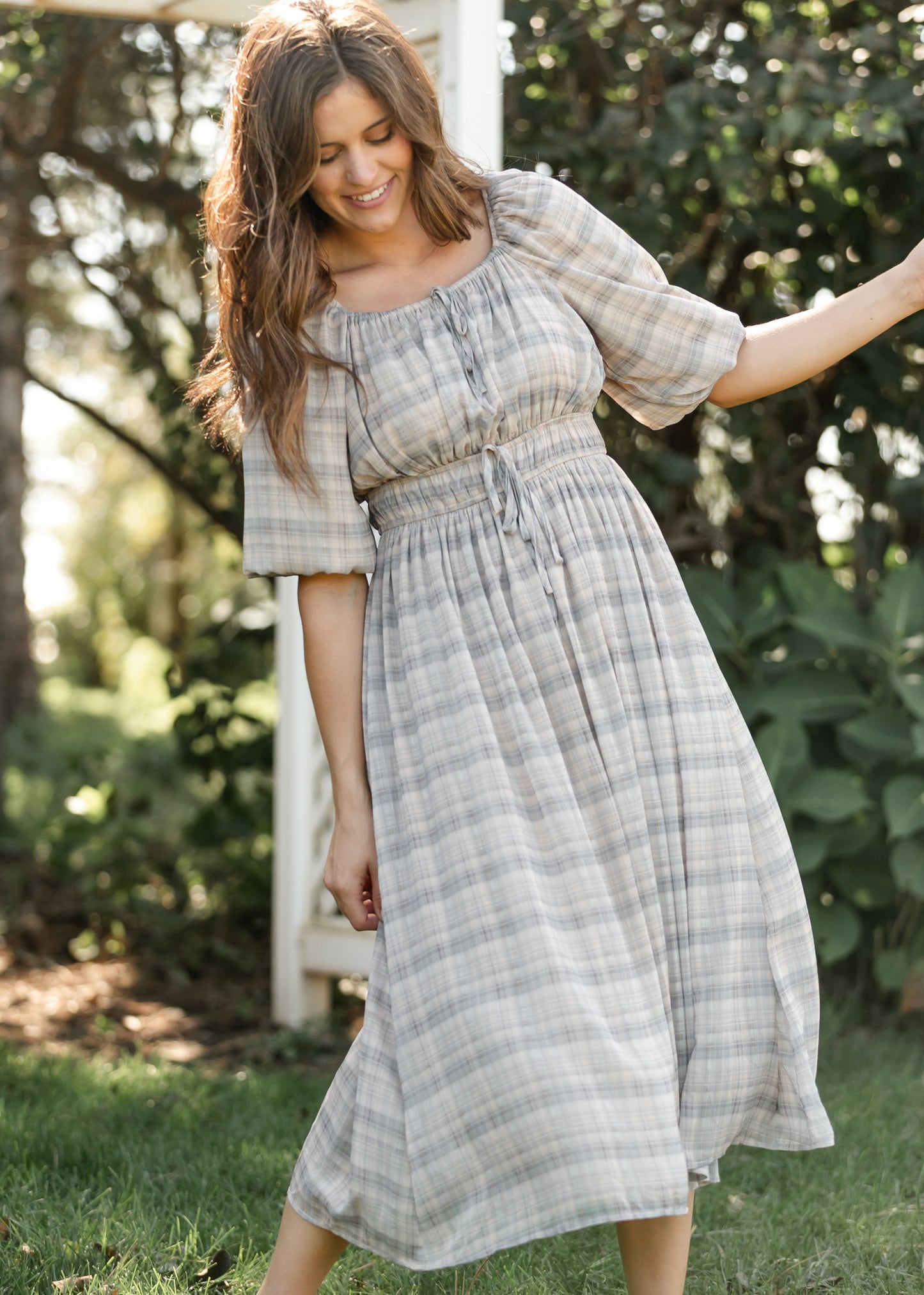 Dyer Plaid Midi Dress - FINAL SALE