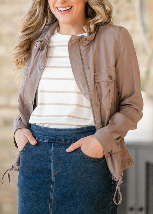 Earl Gray Classic Tencel Utility Jacket
