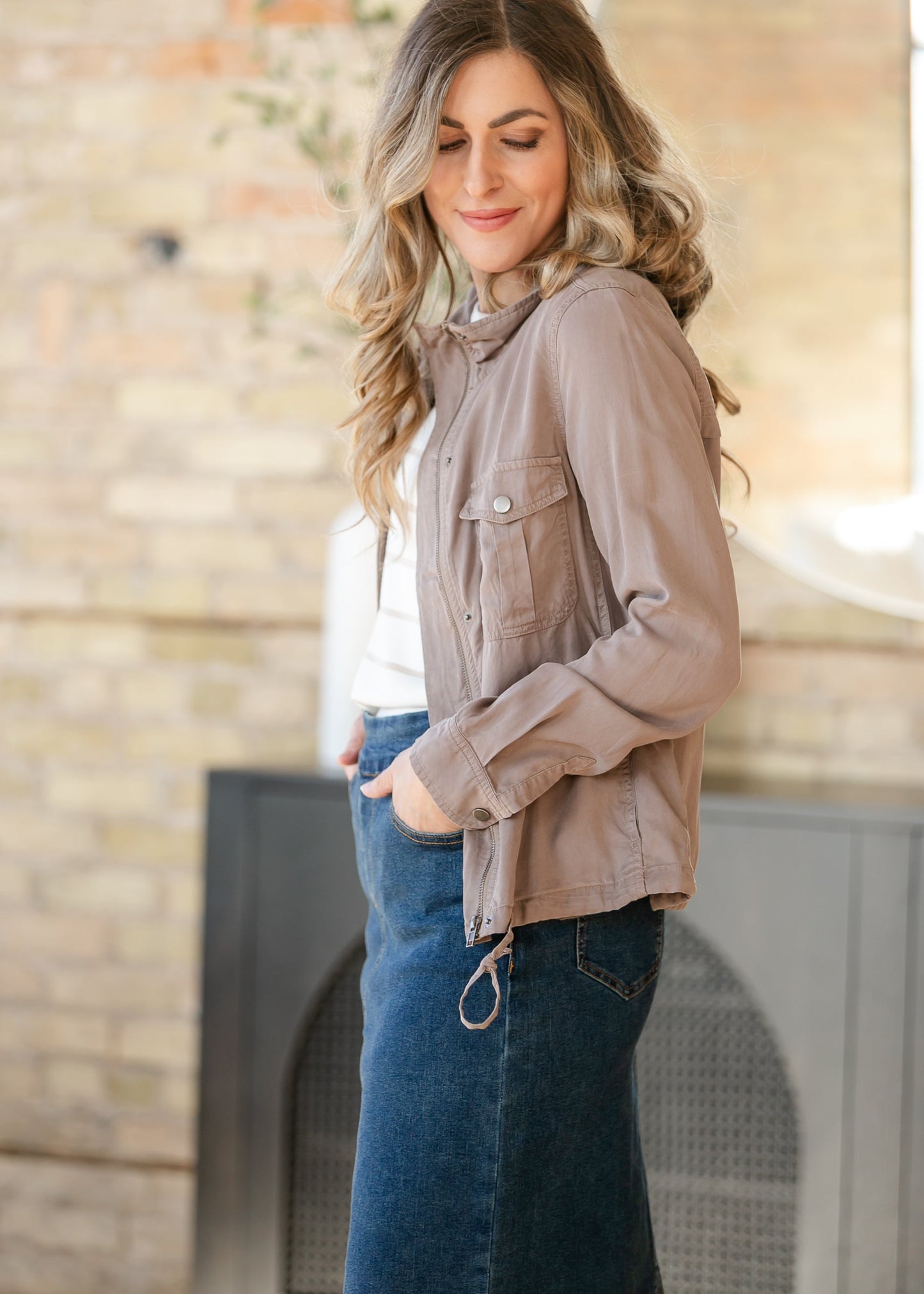 Earl Gray Classic Tencel Utility Jacket