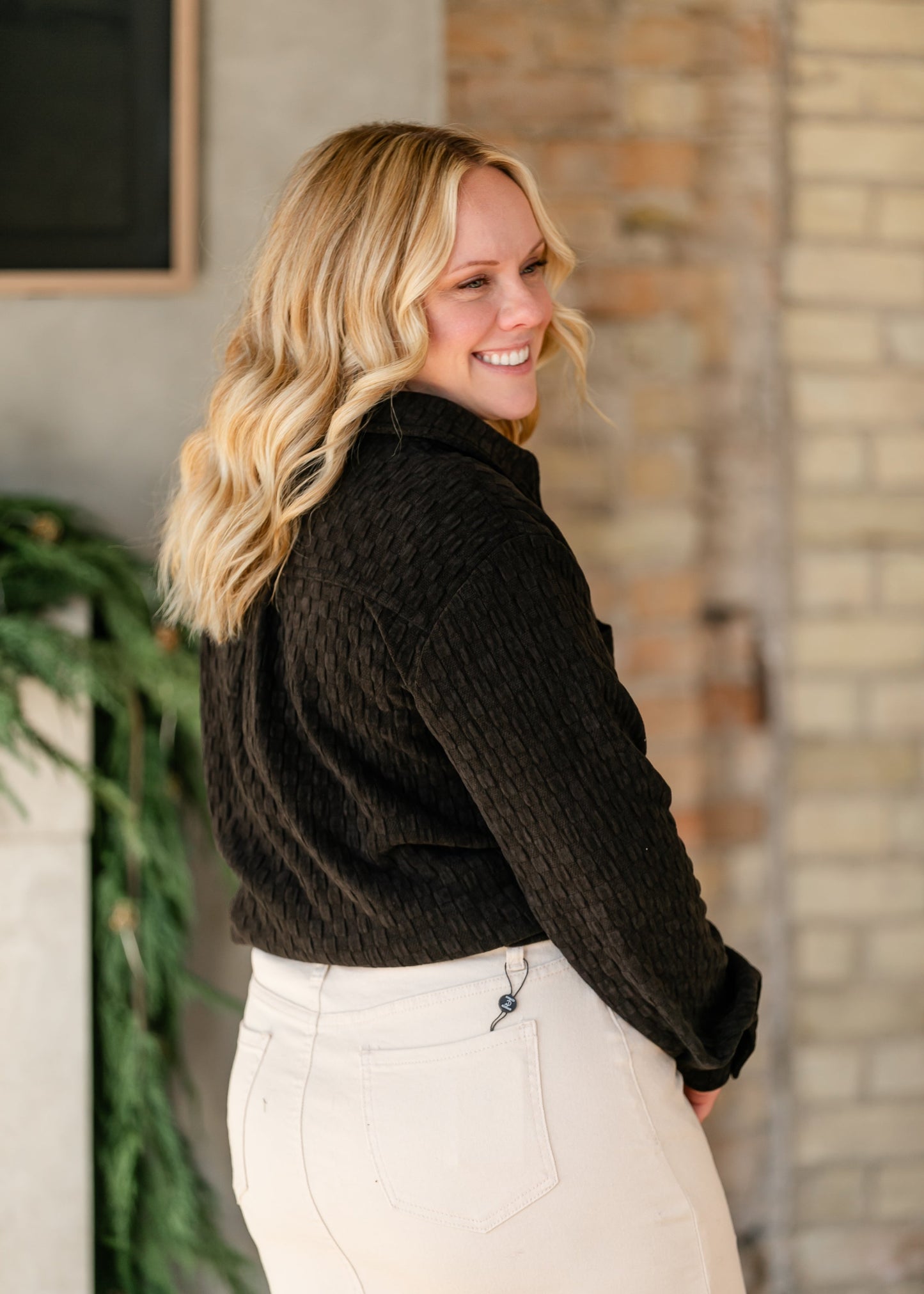 Effie Textured Button Up Shacket - FINAL SALE