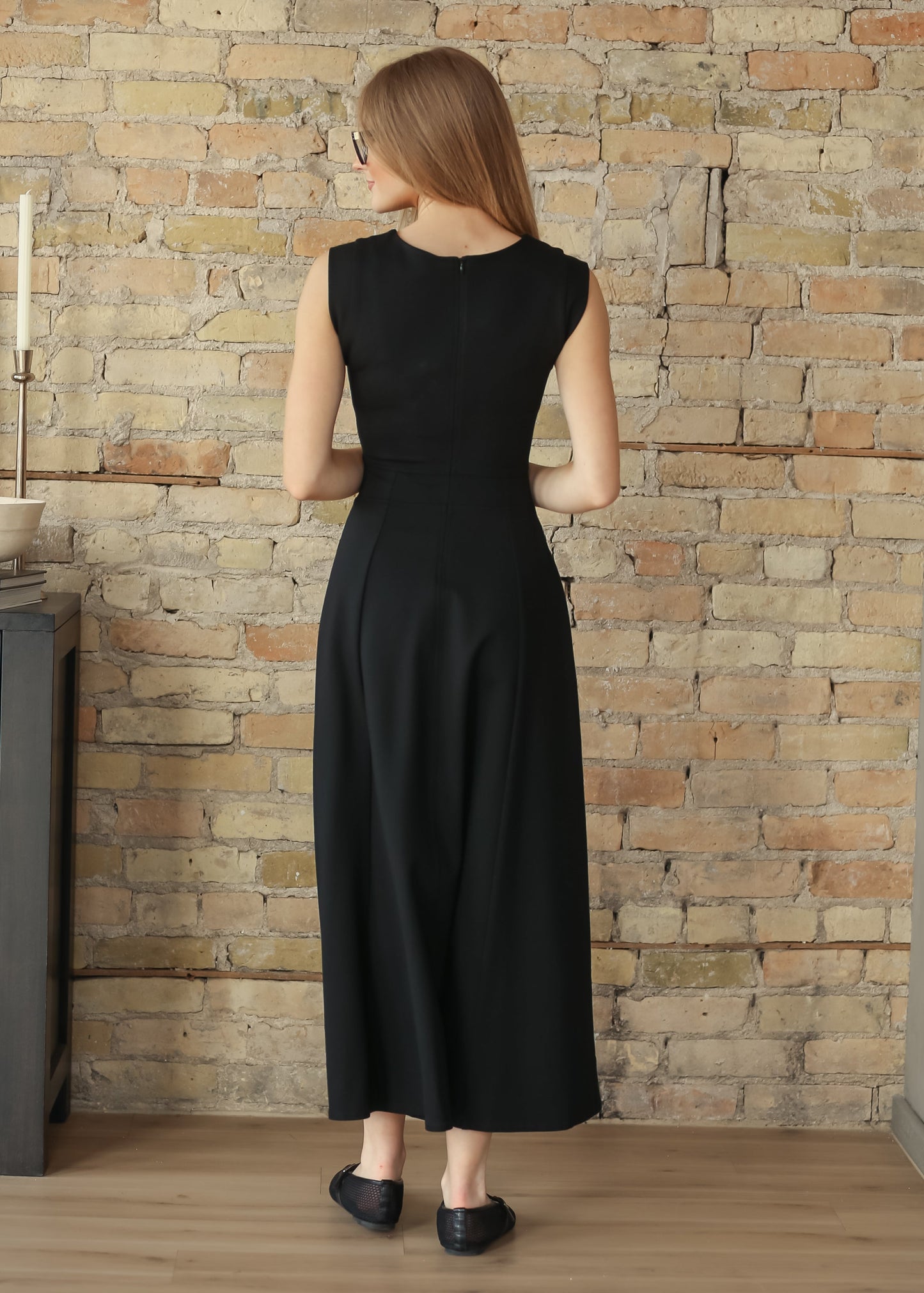 elan Camilla Black Midi Dress - FINAL SALE