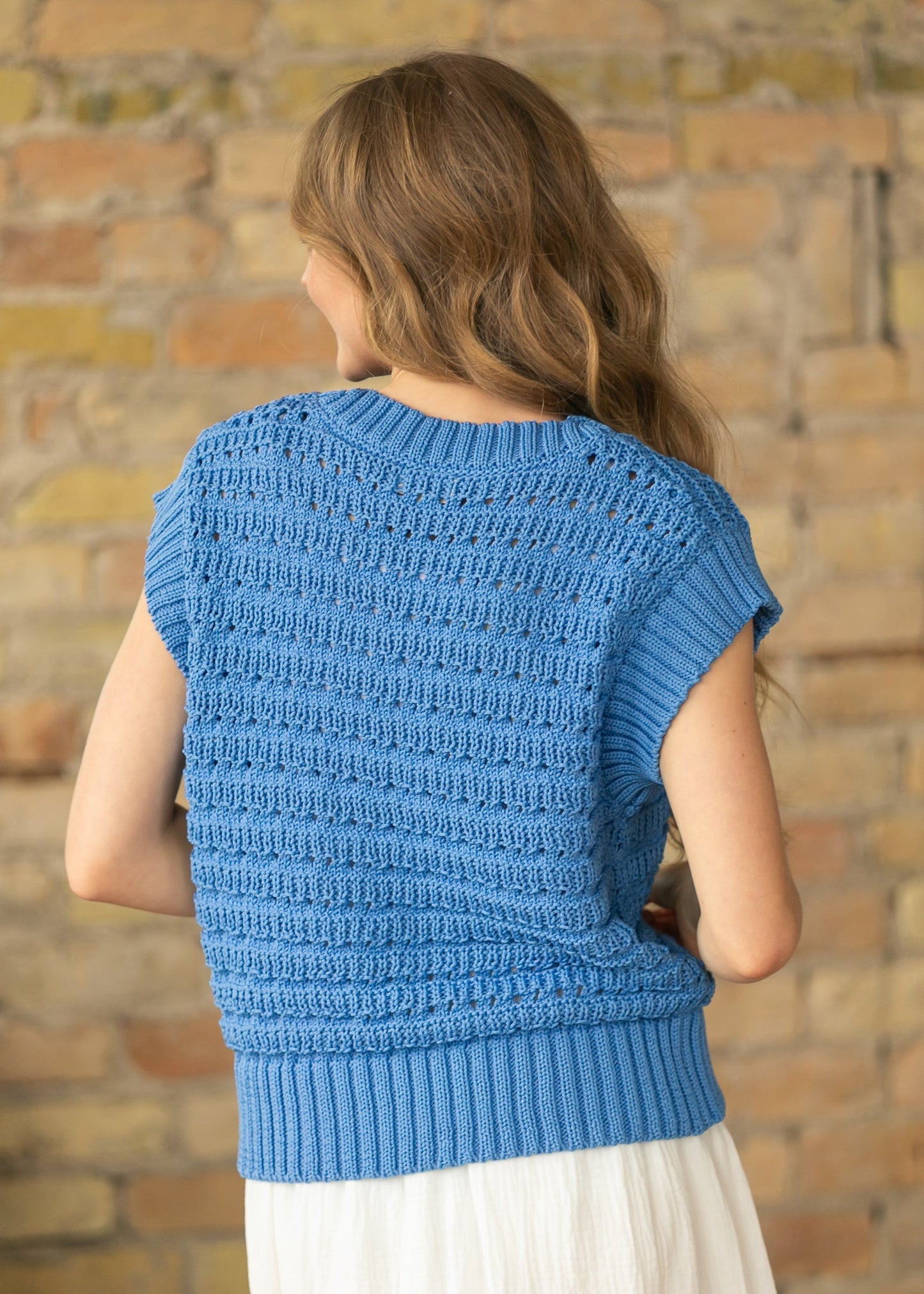elan Crochet Dolman Short Sleeve Sweater