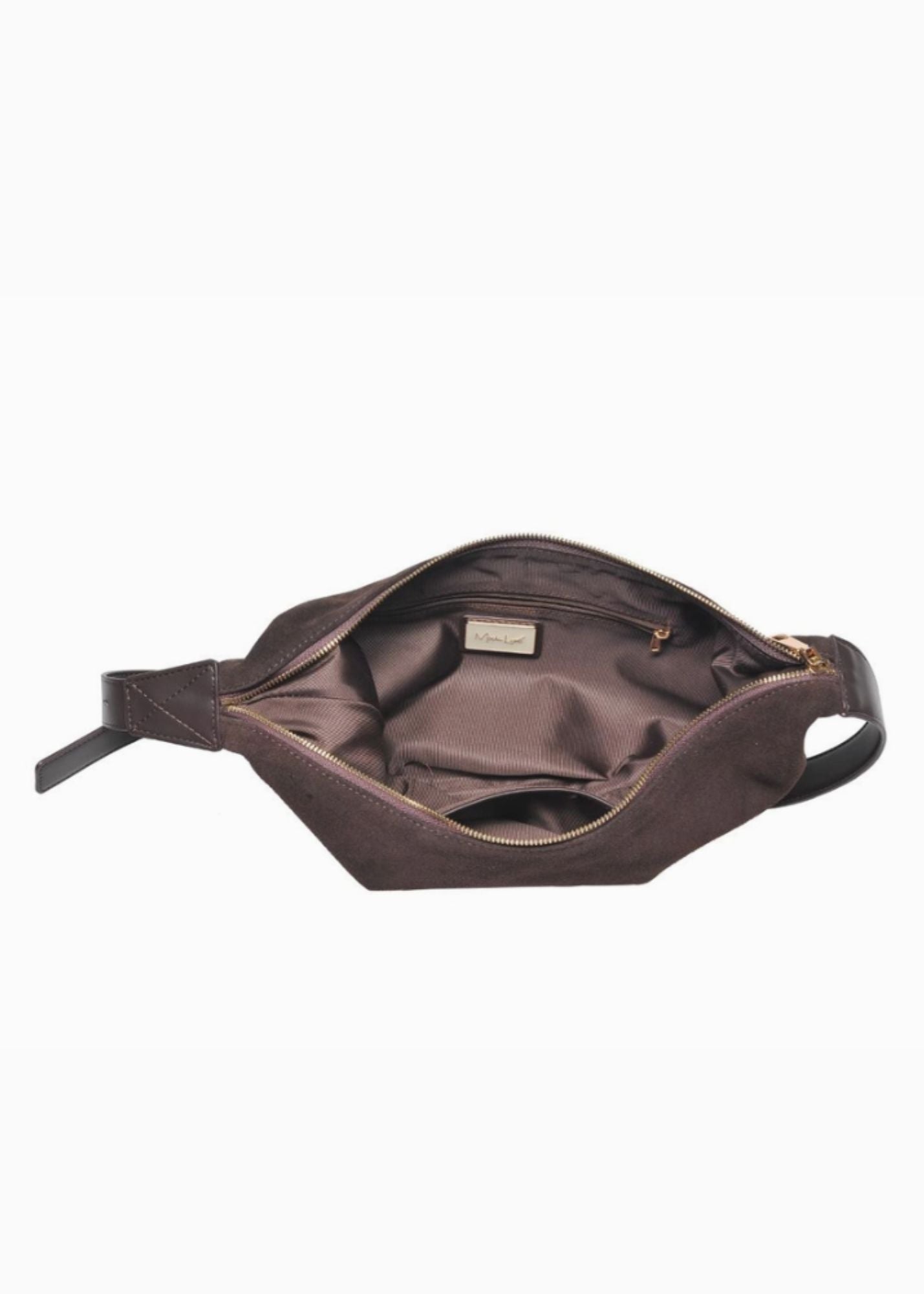 The Elodie Chocolate Suede Shoulder Bag