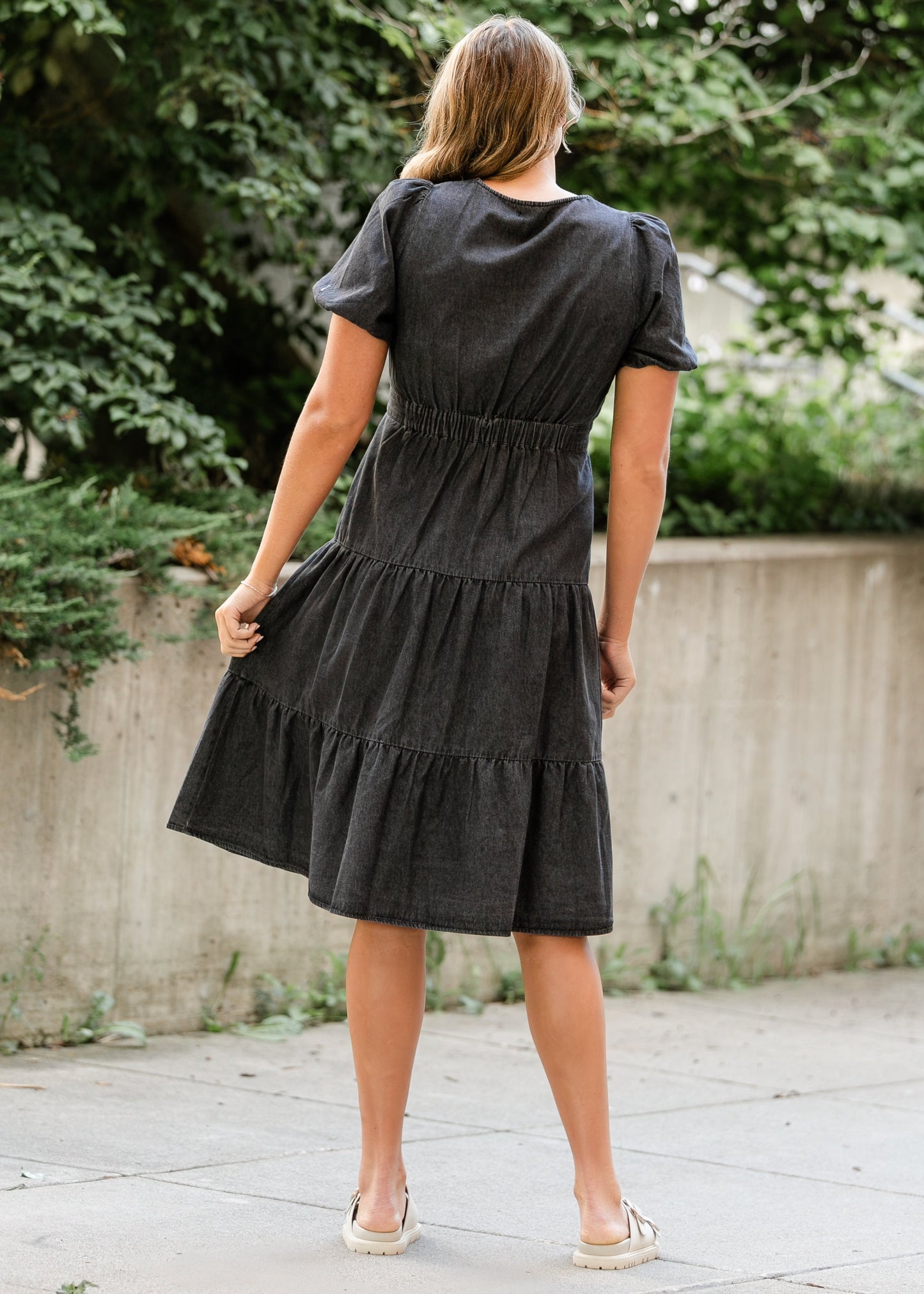 Elton Square Neck Dress - FINAL SALE