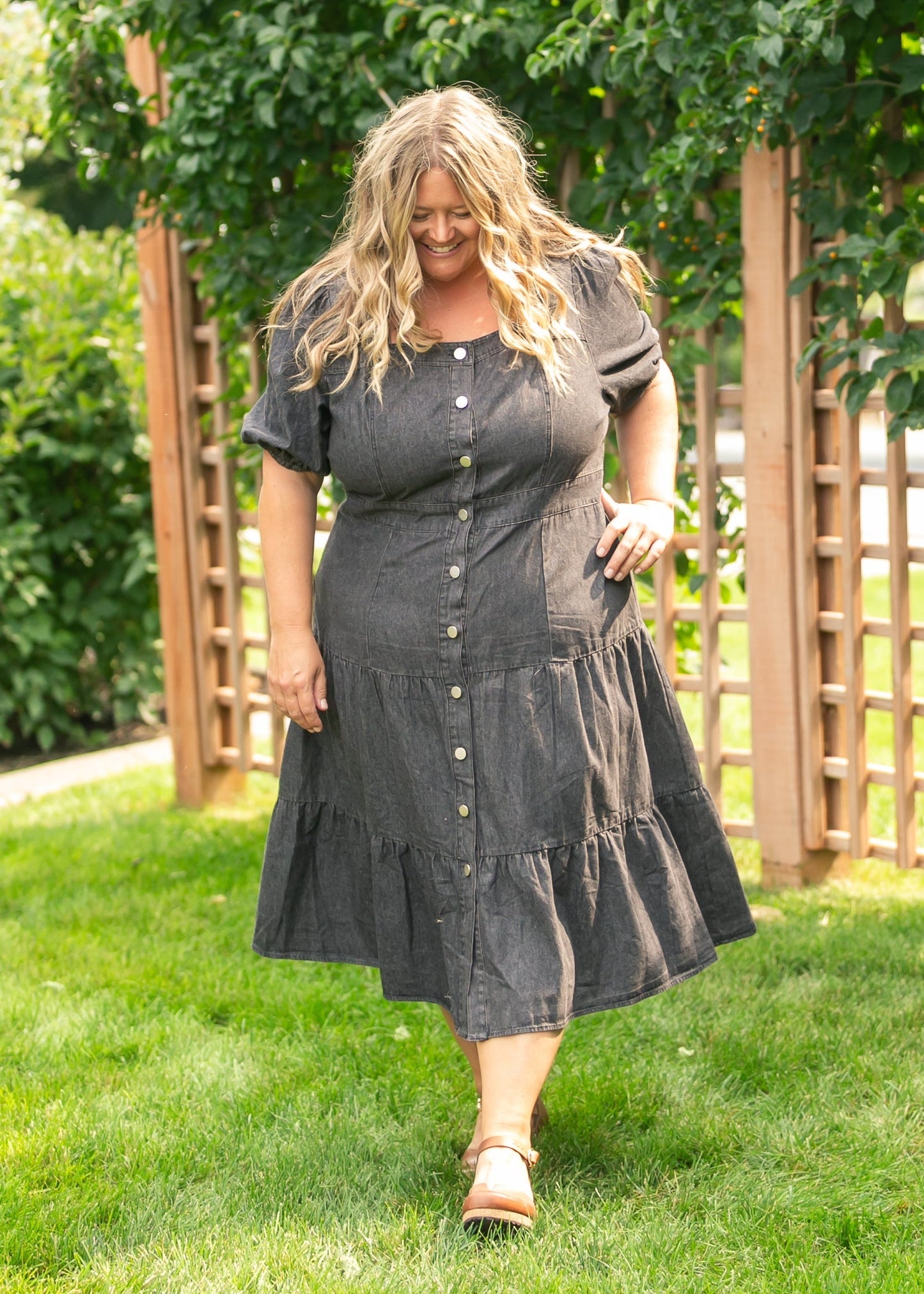 Elton Square Neck Dress - FINAL SALE