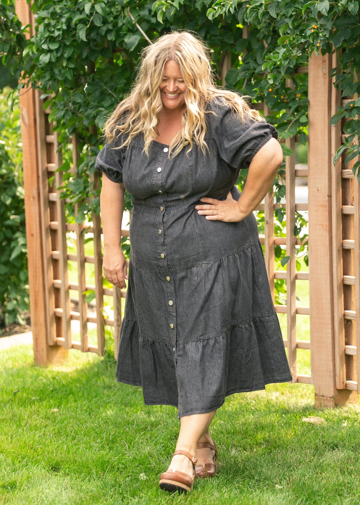 Elton Square Neck Dress - FINAL SALE