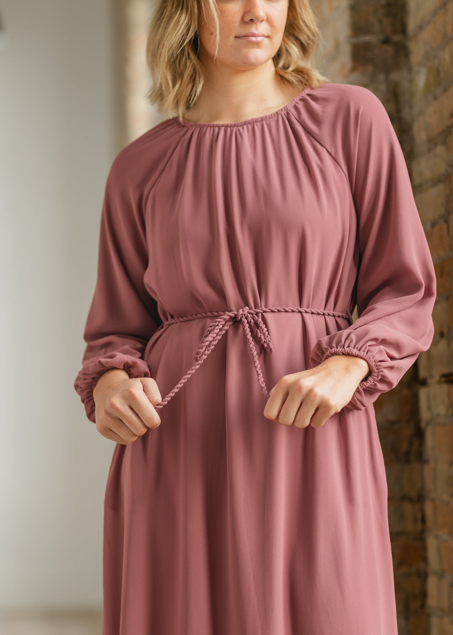 Ember Solid Beaded Trim Maxi Dress - FINAL SALE