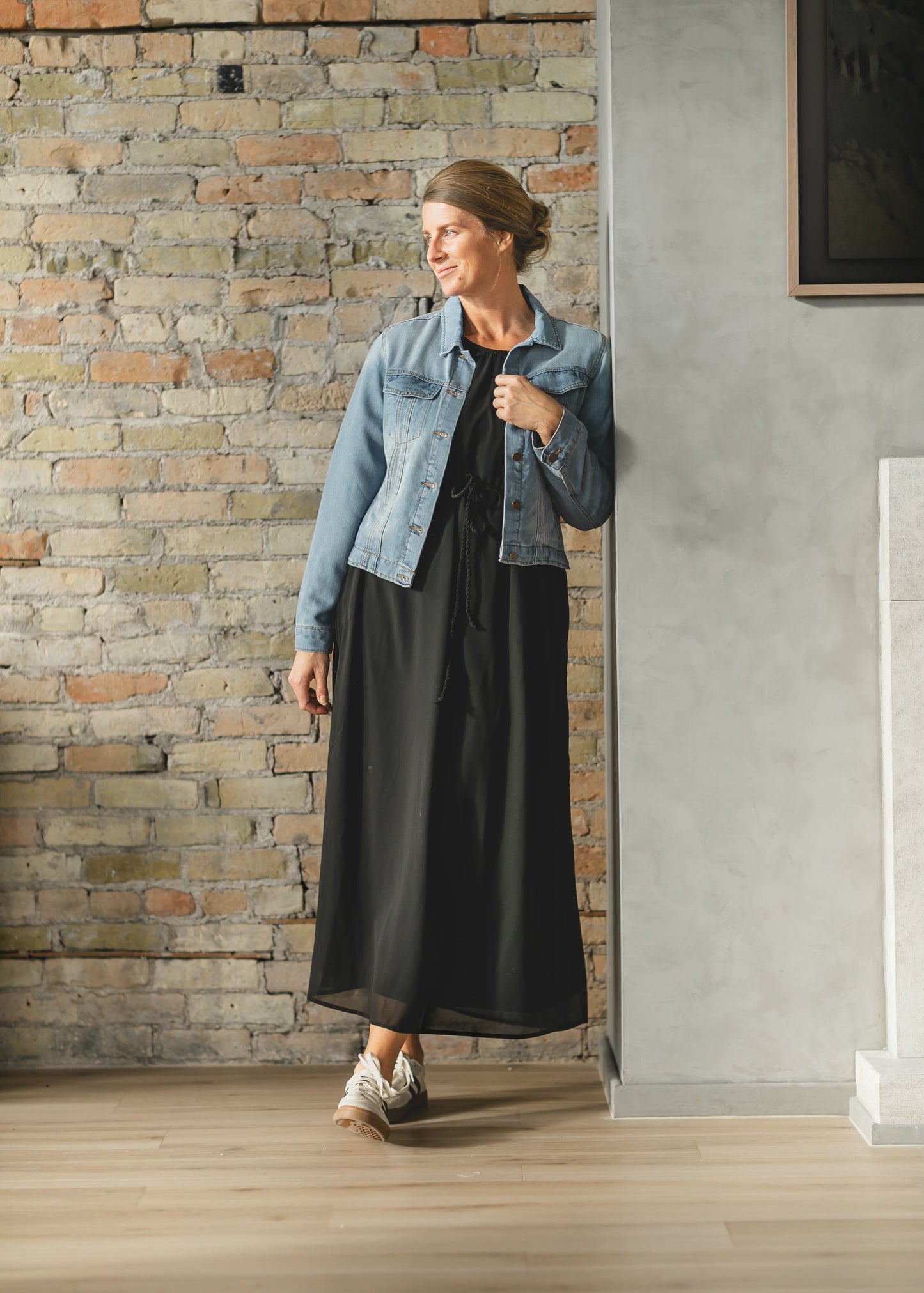 Ember Solid Beaded Trim Maxi Dress - FINAL SALE