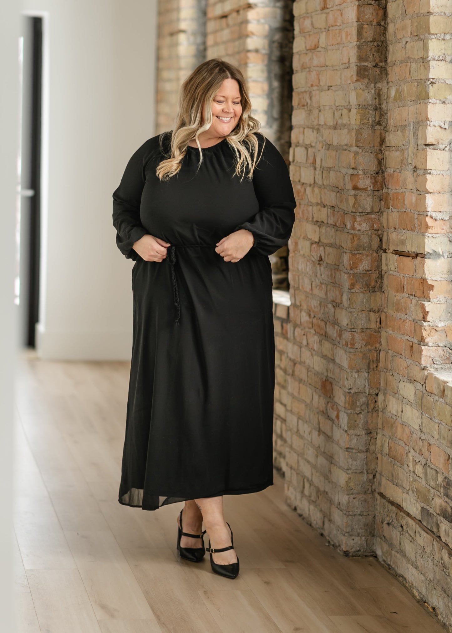 Ember Solid Beaded Trim Maxi Dress - FINAL SALE