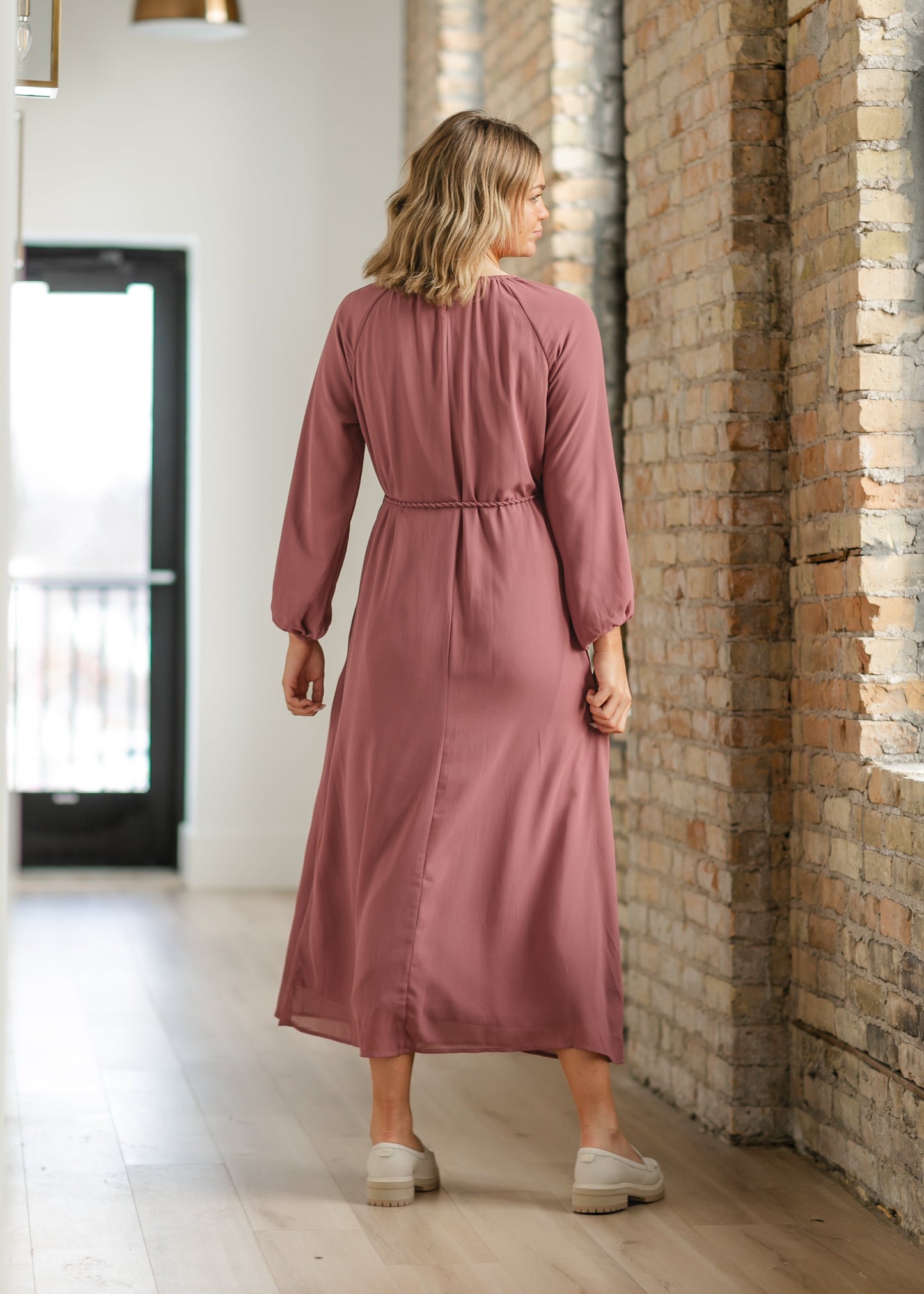 Ember Solid Beaded Trim Maxi Dress - FINAL SALE