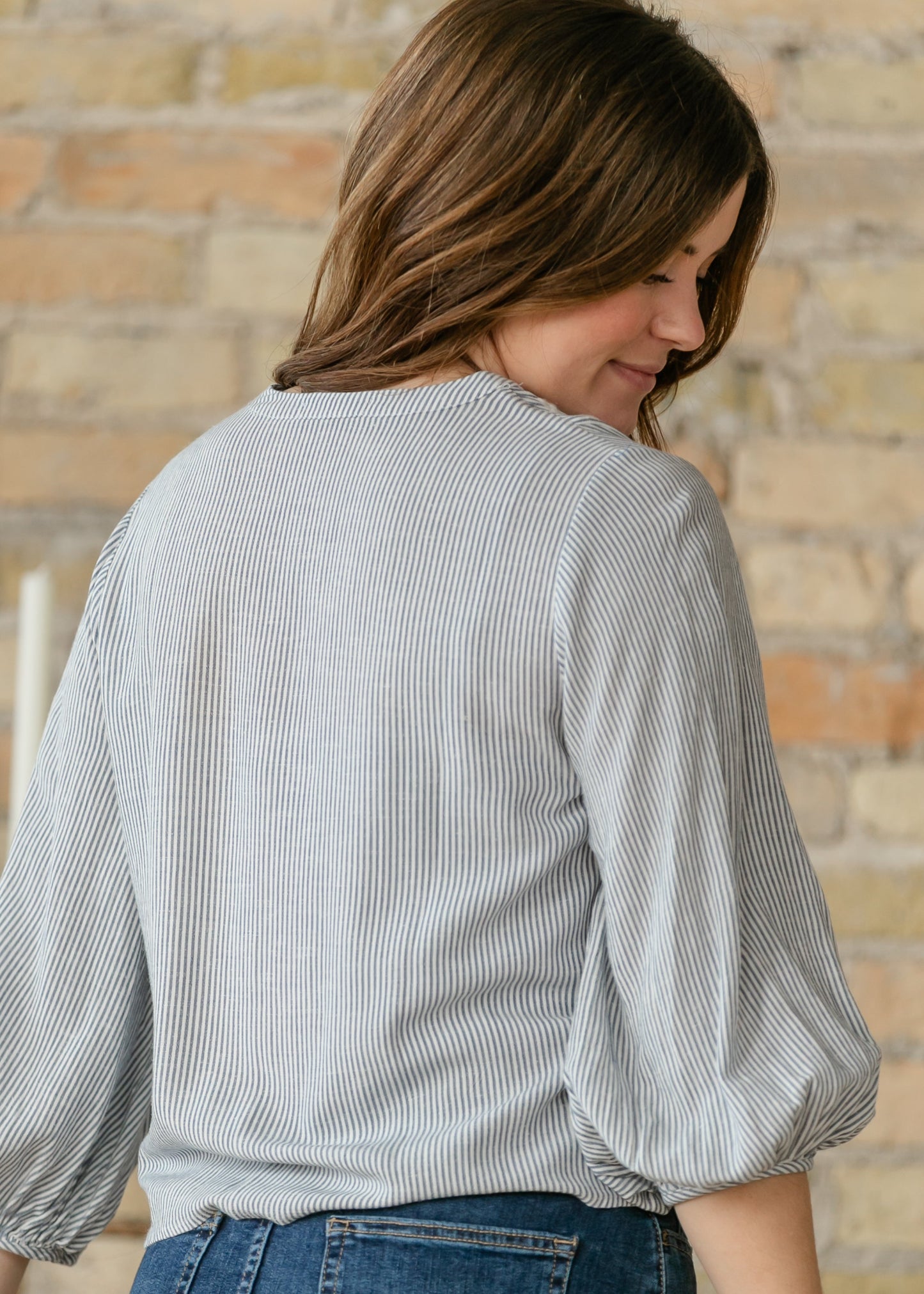 Embroidered Button Up Woven Top
