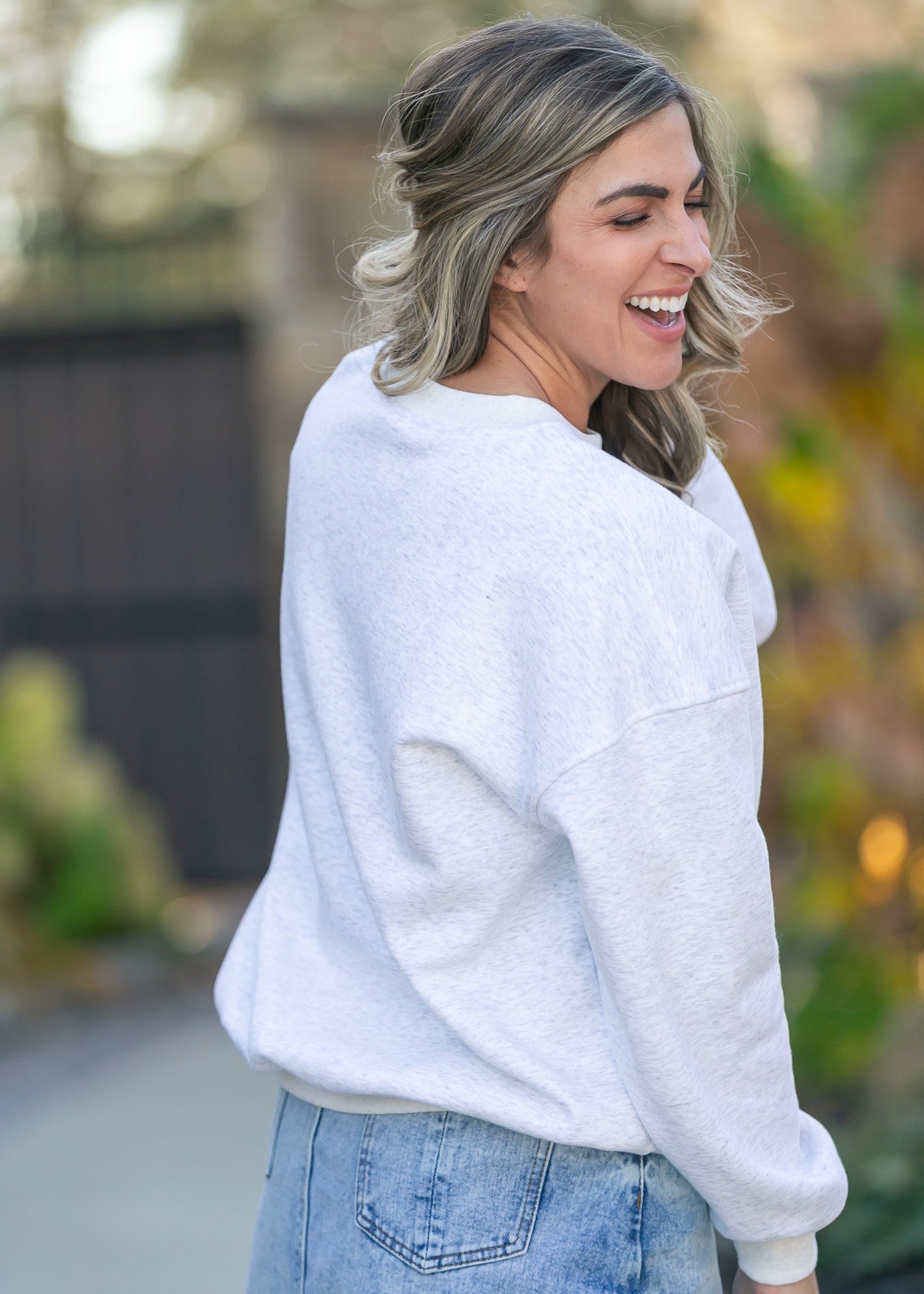 Embroidered Winter Graphic Sweatshirt - FINAL SALE