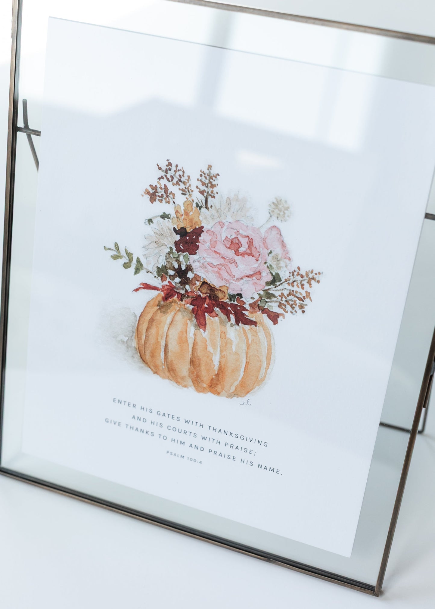 Emily Lex Studio Pumpkin Bouquet Scripture Print - FINAL SALE